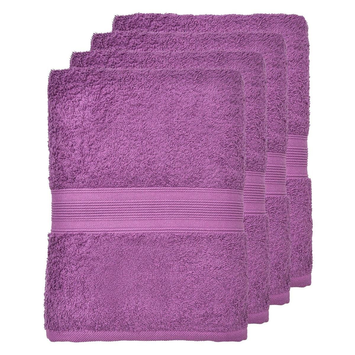 leevitex® Handtuch Frottee 4er Set, 50 x 100 cm, hochwertig verarbeitet & f günstig online kaufen