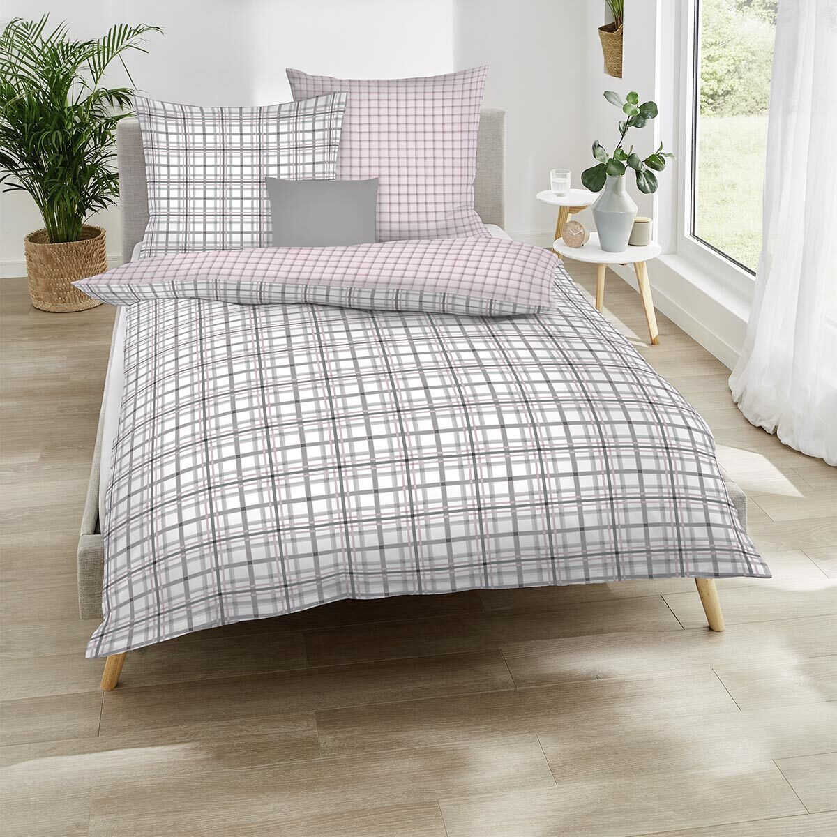 TRAUMSCHLAF Bettwäsche Plaid, Biber, 2 teilig, wunderbar kuschelige Biber B günstig online kaufen