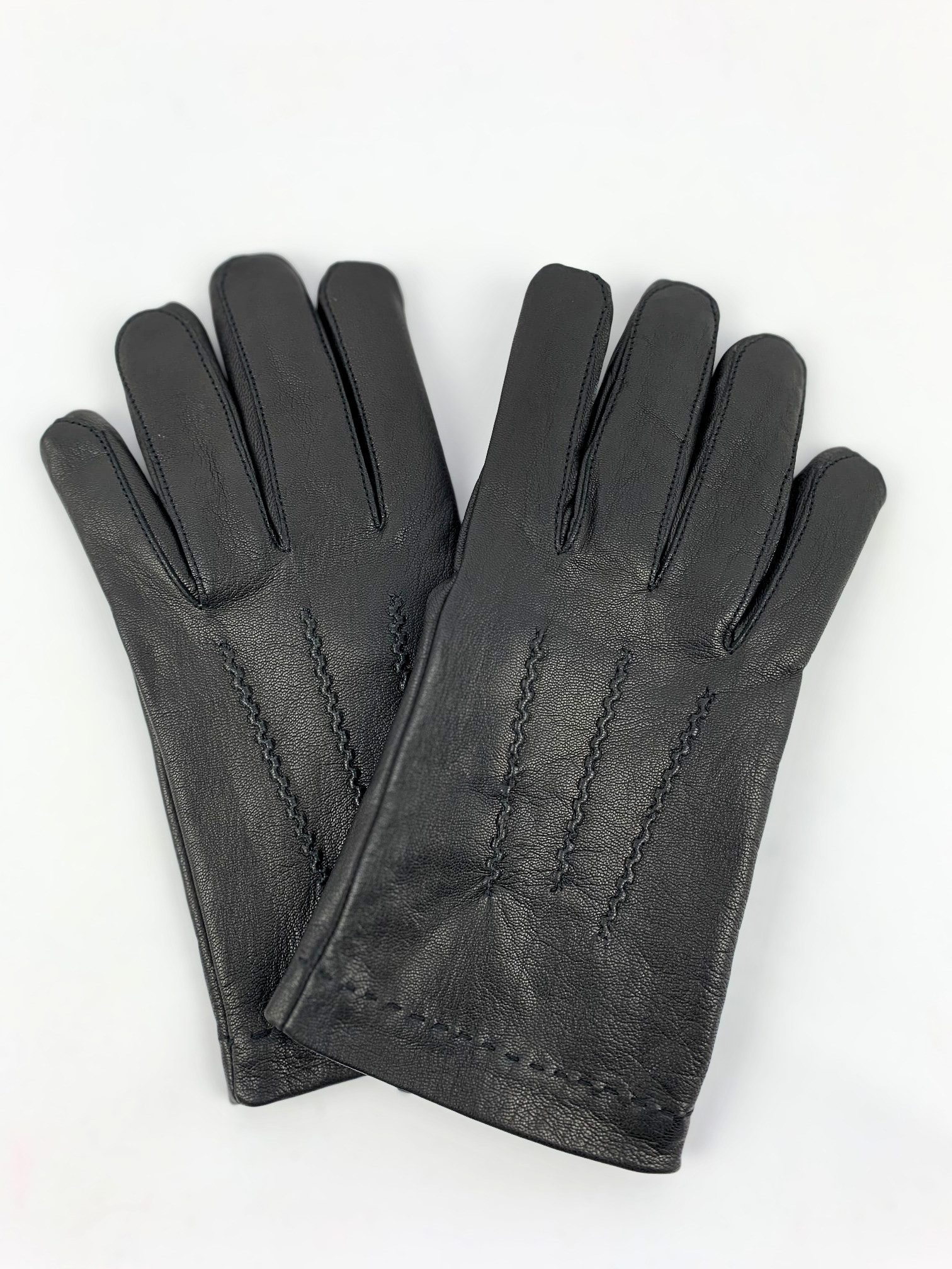 ZEBRO Lederhandschuhe Herren Lederhandschuhe aus Nappaleder Schafsleder-Handschuhe mit Polyesterfutter