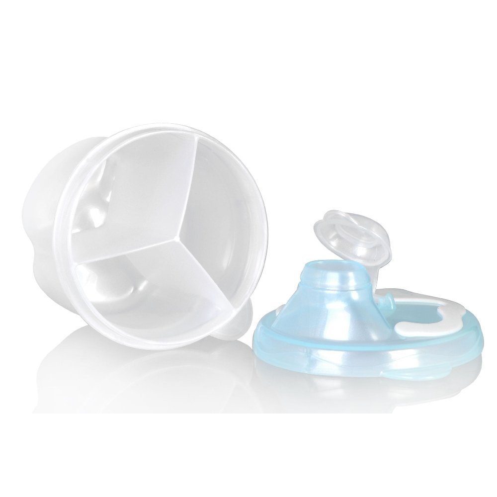 Vital Baby Aufbewahrungsdose Milchpulverportionierer mit 3 Fächern mit drei extra Kammern