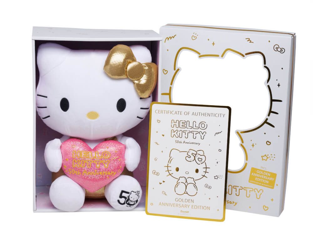 Hello Kitty Plüschfigur 50 Jahre Jubiläum Plüsch, 30cm (1-St)
