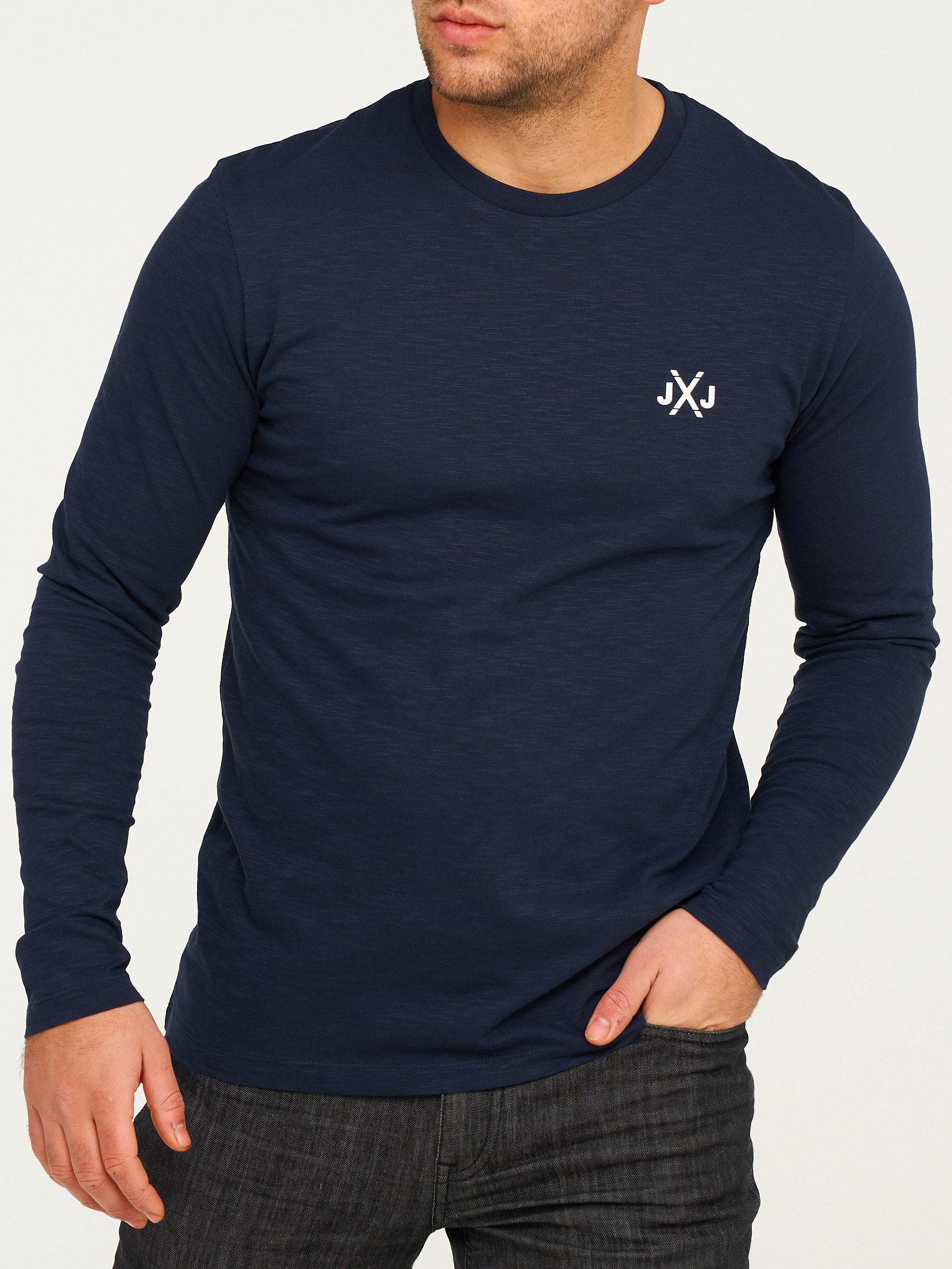 Jack & Jones Langarmshirt JCORISE INFINITY TEE LS CREW NECK Herren Langarms günstig online kaufen