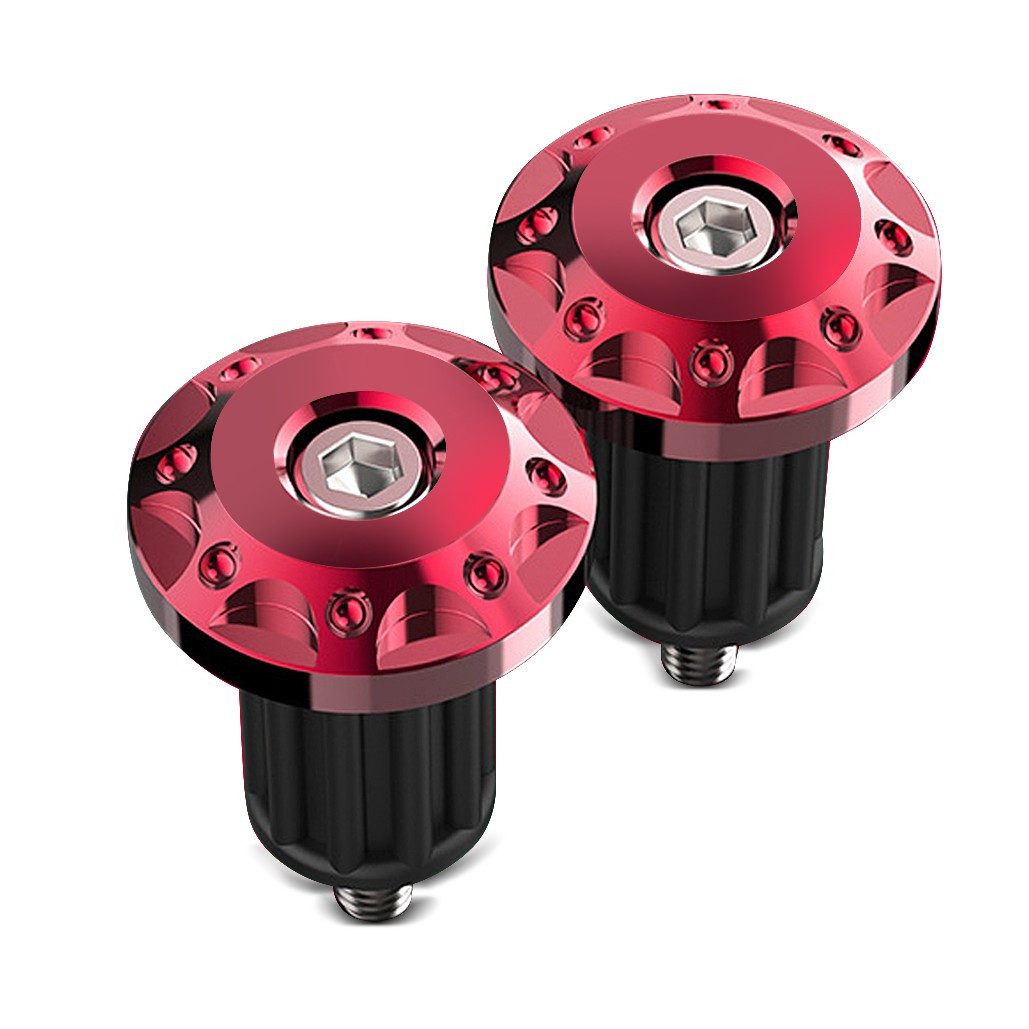 Tourtecs Lenkervorbau Lenkerenden / Motorrad Lenkergewichte # LE1 für universal Lenker rot