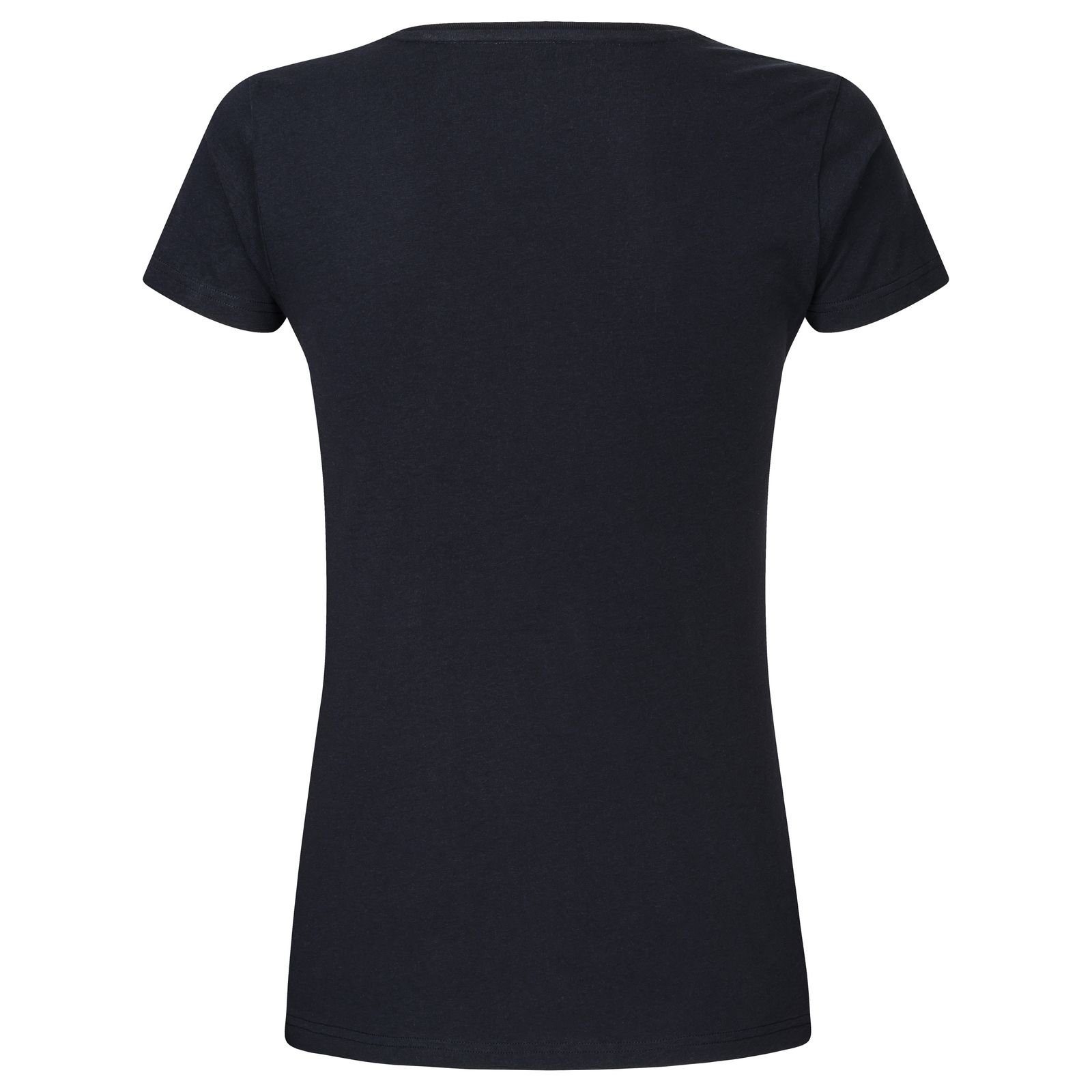 MUSTANG T-Shirt Weite, 1-tlg) Herz mit Toniger Everyday Lounge Shirt auf Blau (Packung, lässige Brust Logo-Print Damen der