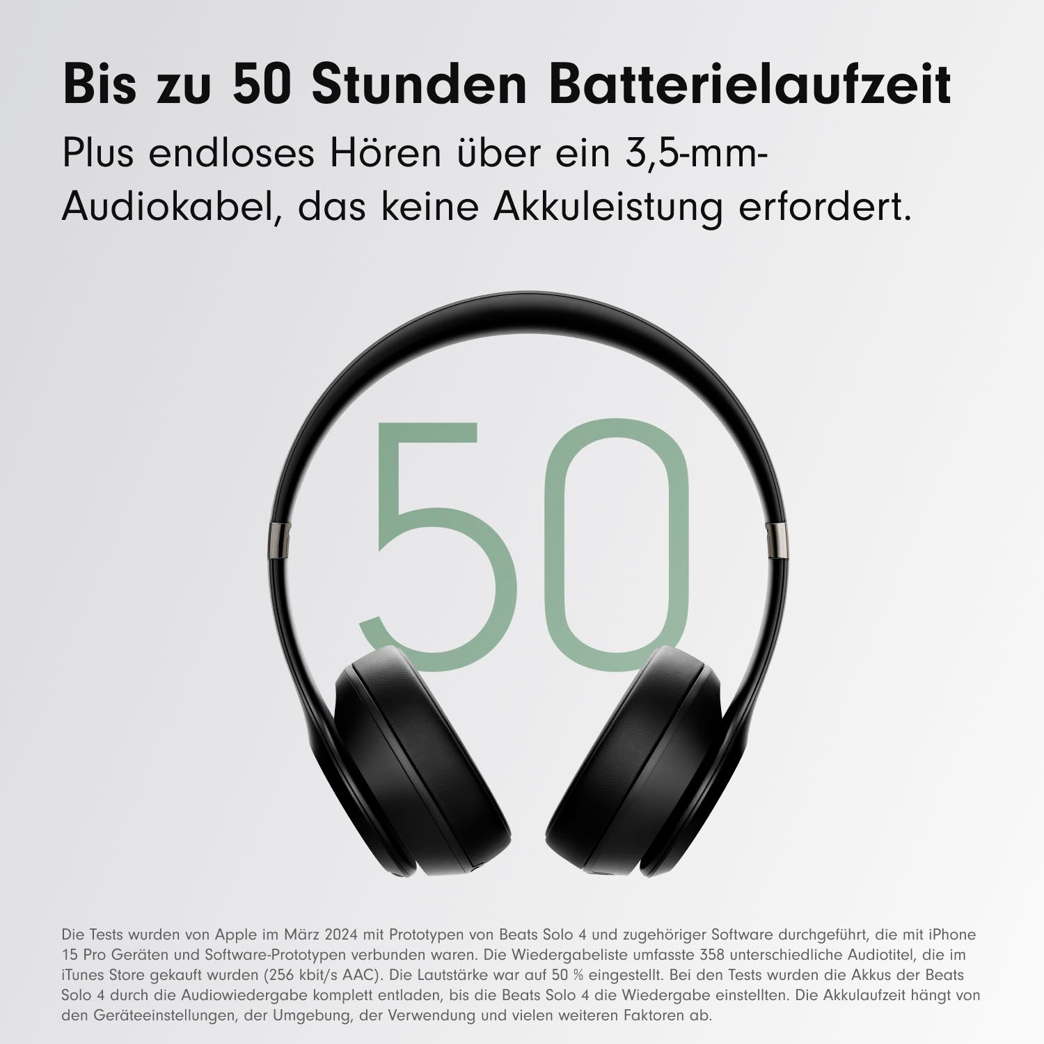 Beats by Dr. Dre Solo 4 On-Ear-Kopfhörer (Freisprechfunktion, Geräuschisolierung, Google Now, Sprachsteuerung, kompatibel mit Siri, Bluetooth)