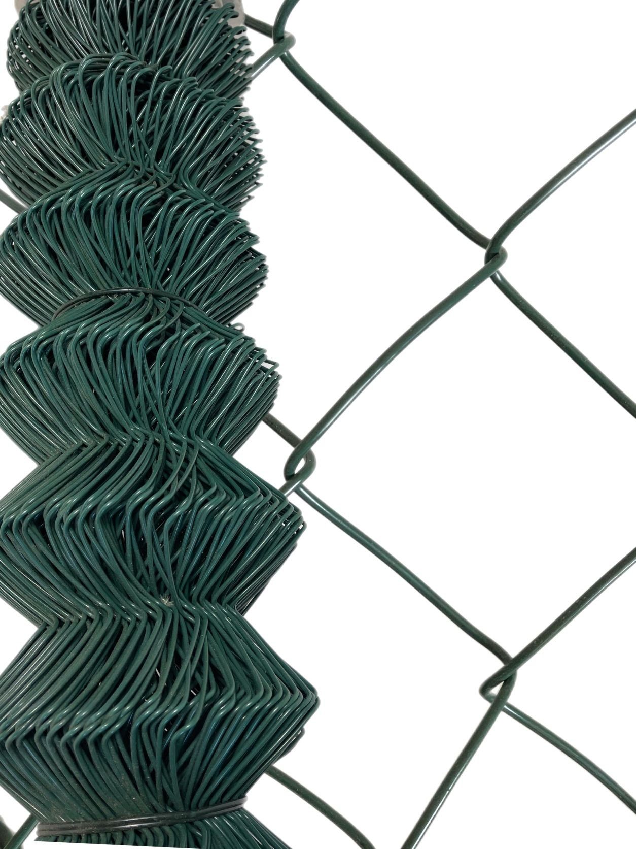 VaGo-Tools Zaun Maschendrahtzaun 60x60mm + Sichtschutz 140g/m² 25m