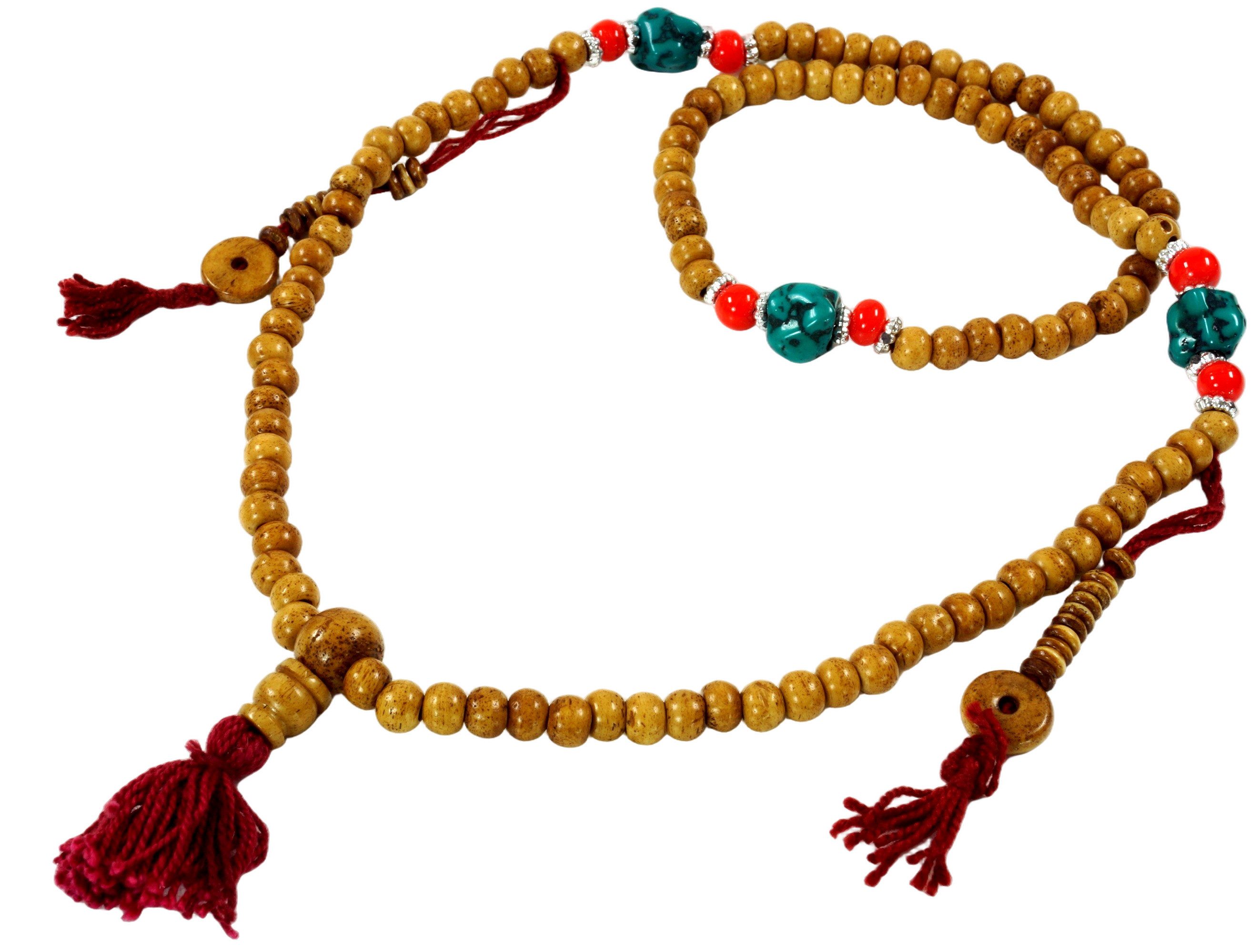 Perlenkette Tibetische Gebetskette, buddhistische Mala..
