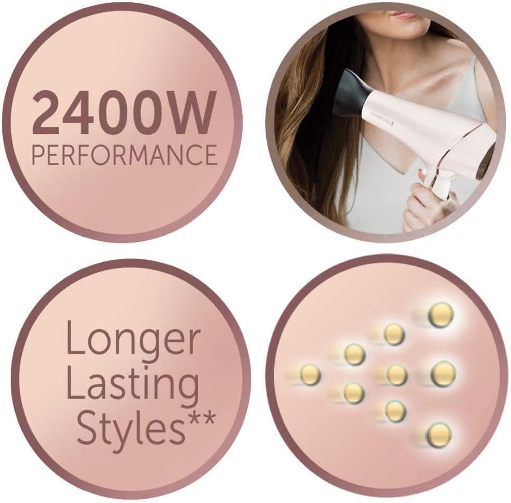 Remington Haartrockner PROluxe (AC9140), 2400 W, Profi, mit Ionenpflege, OPTIheat-Technologie und langlebigem AC-Motor