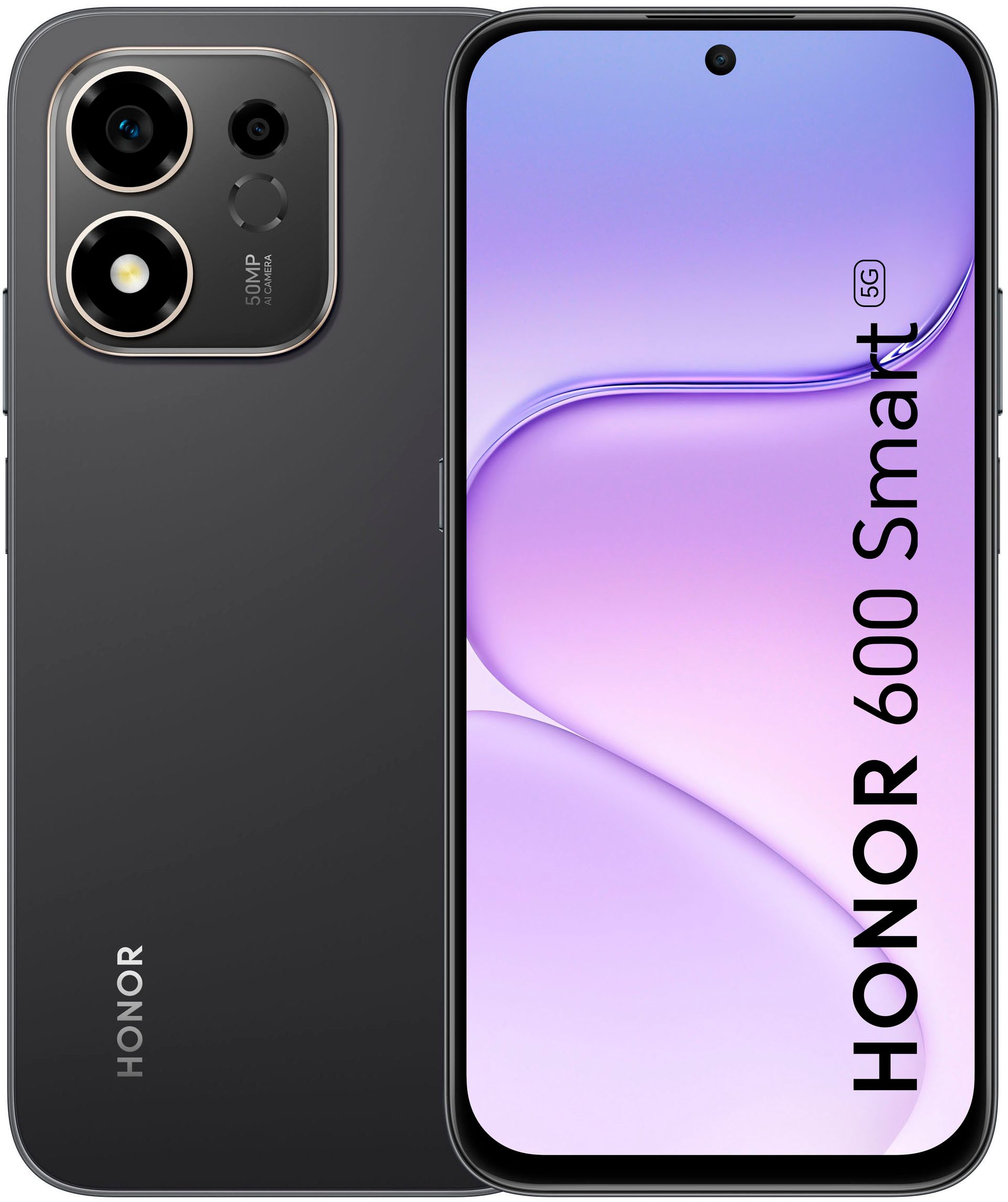 Honor 600 Smart 5G Smartphone (17,45 cm/6,87 Zoll, 128 GB Speicherplatz, 50 MP Kamera)