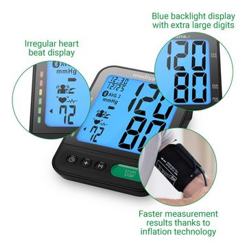 Medisana Blutdruckmessgerät Oberarm-Blutdruckmessgerät BU 580 Connect Schwarz