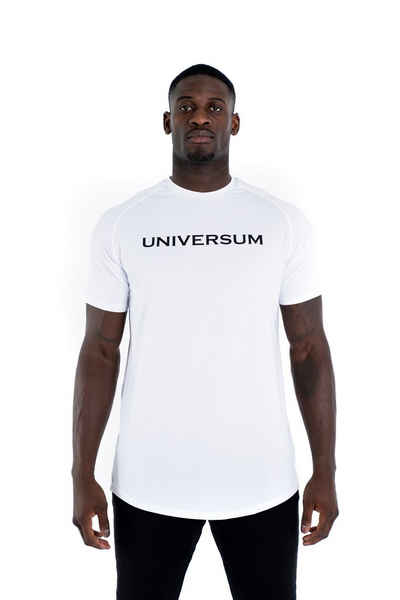 Universum Sportwear Funktionsshirt T-Shirt Abgerundeter Saum Sportlicher Schulterschnitt, Figurbetont und elastisch