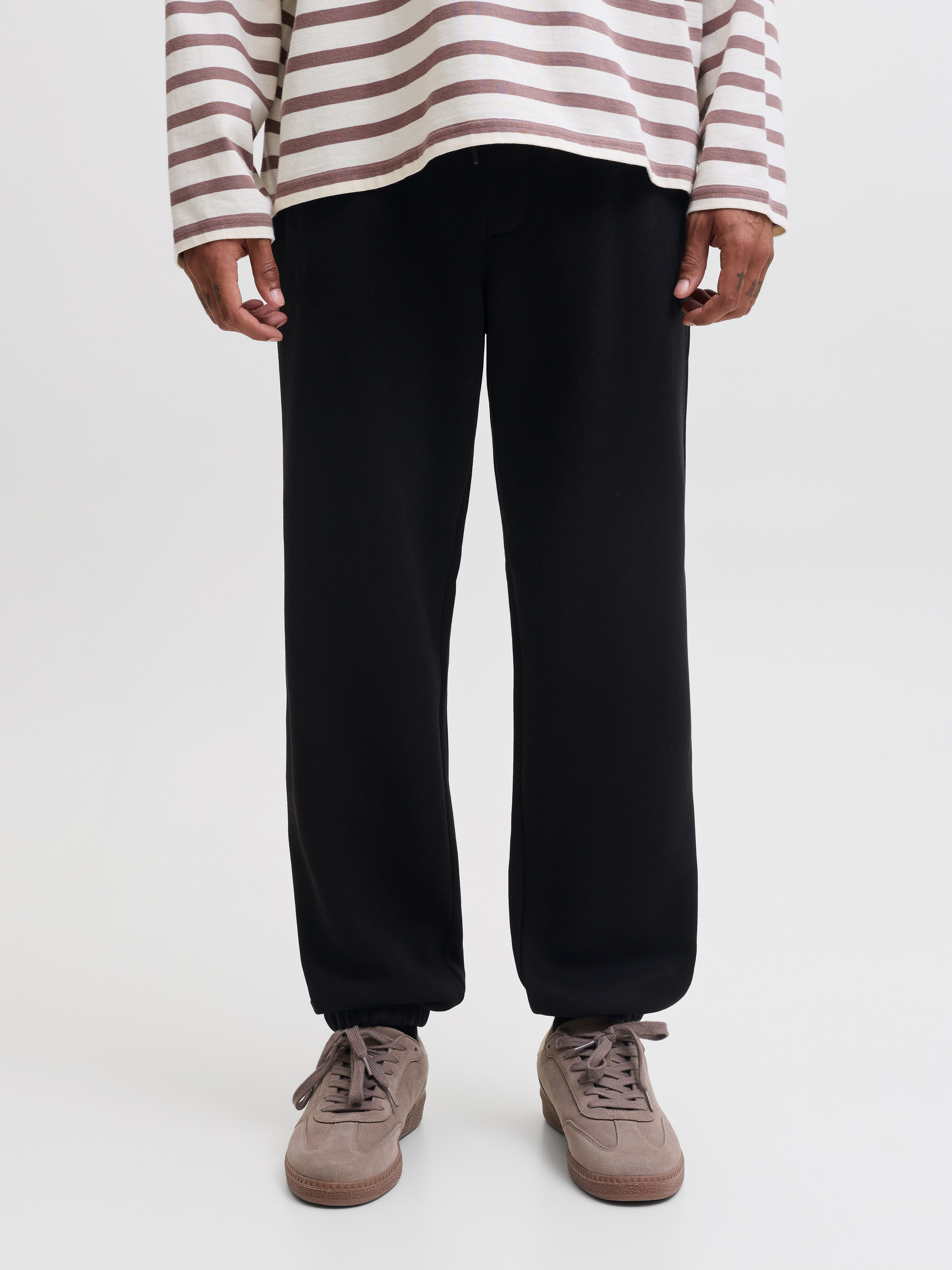 Jack & Jones Sweathose JPSTKARL BRADLEY SWEAT PANT CUFFED Materialmix, regular fit
