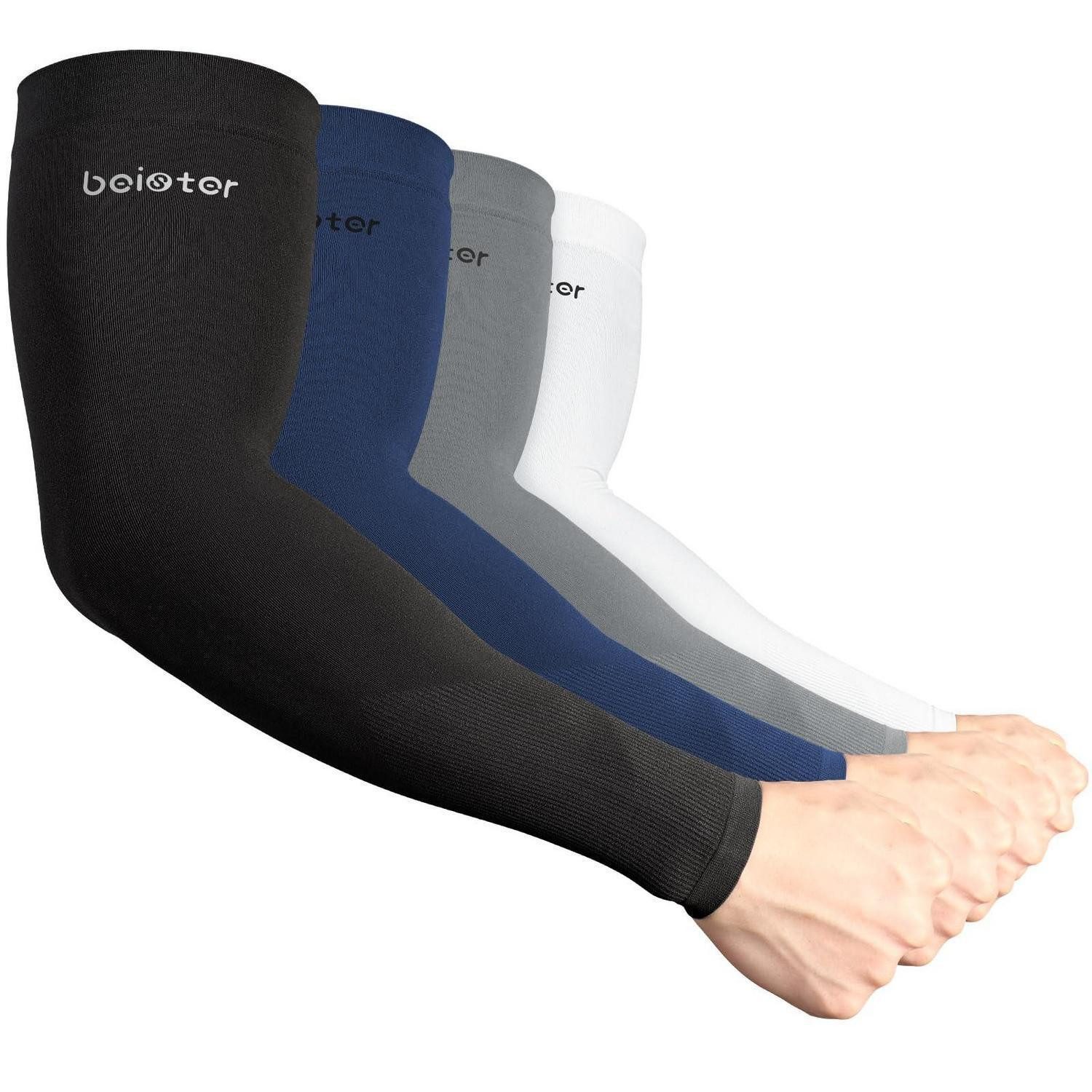 LuxusKollektion Armlinge Arm Sleeves Kühlend UV-Schutz 4er-Pack