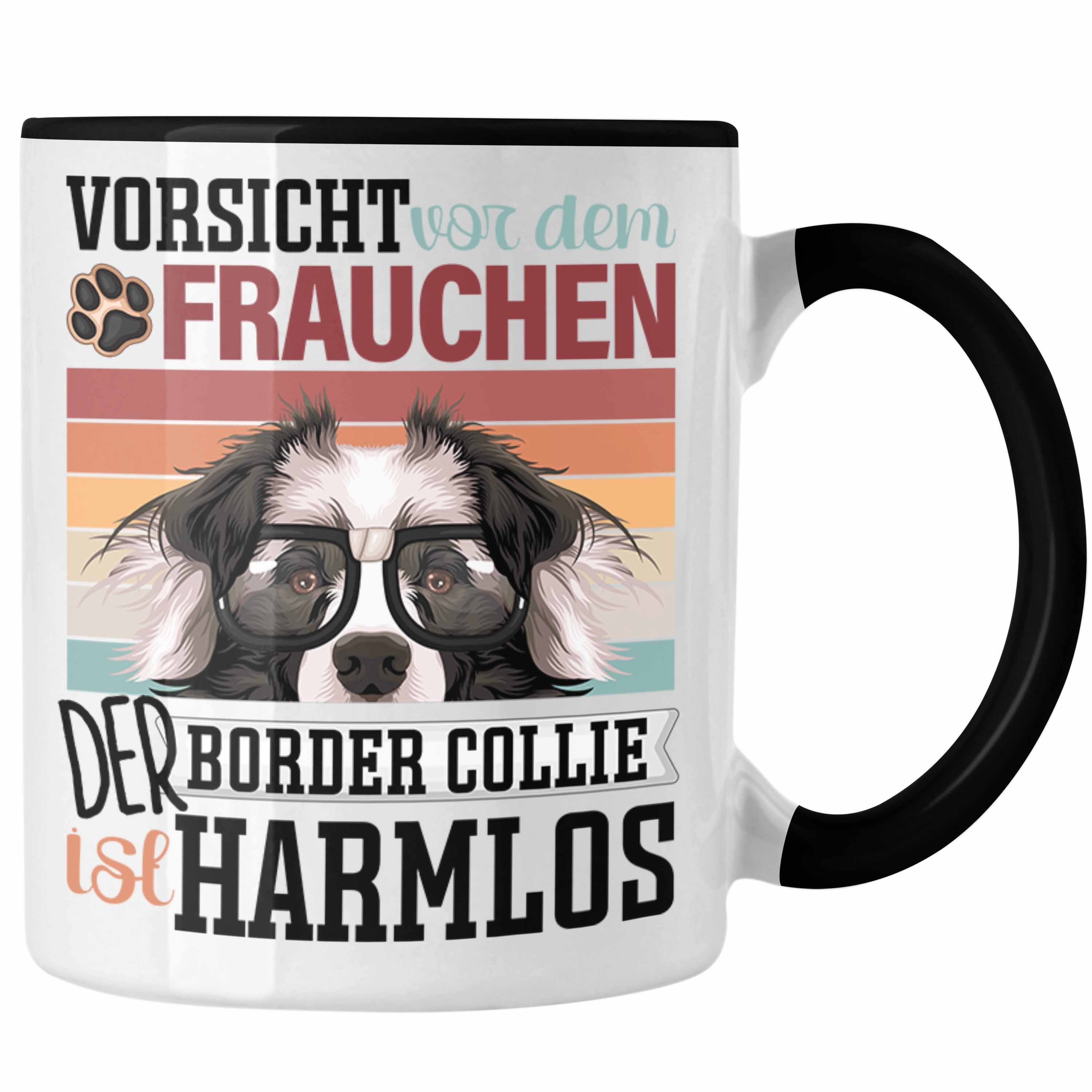 Trendation Geschenk Tasse Besitzerin Border Tasse Collies Lustiger Spruch Gesc Frauchen Schwarz