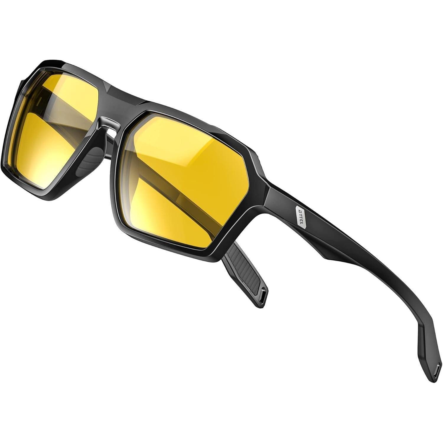 LuxusKollektion Sonnenbrille Sonnenbrille Herren Polarisierte Sportbrille UV Gelb Nachtfahrbrille (1-St)