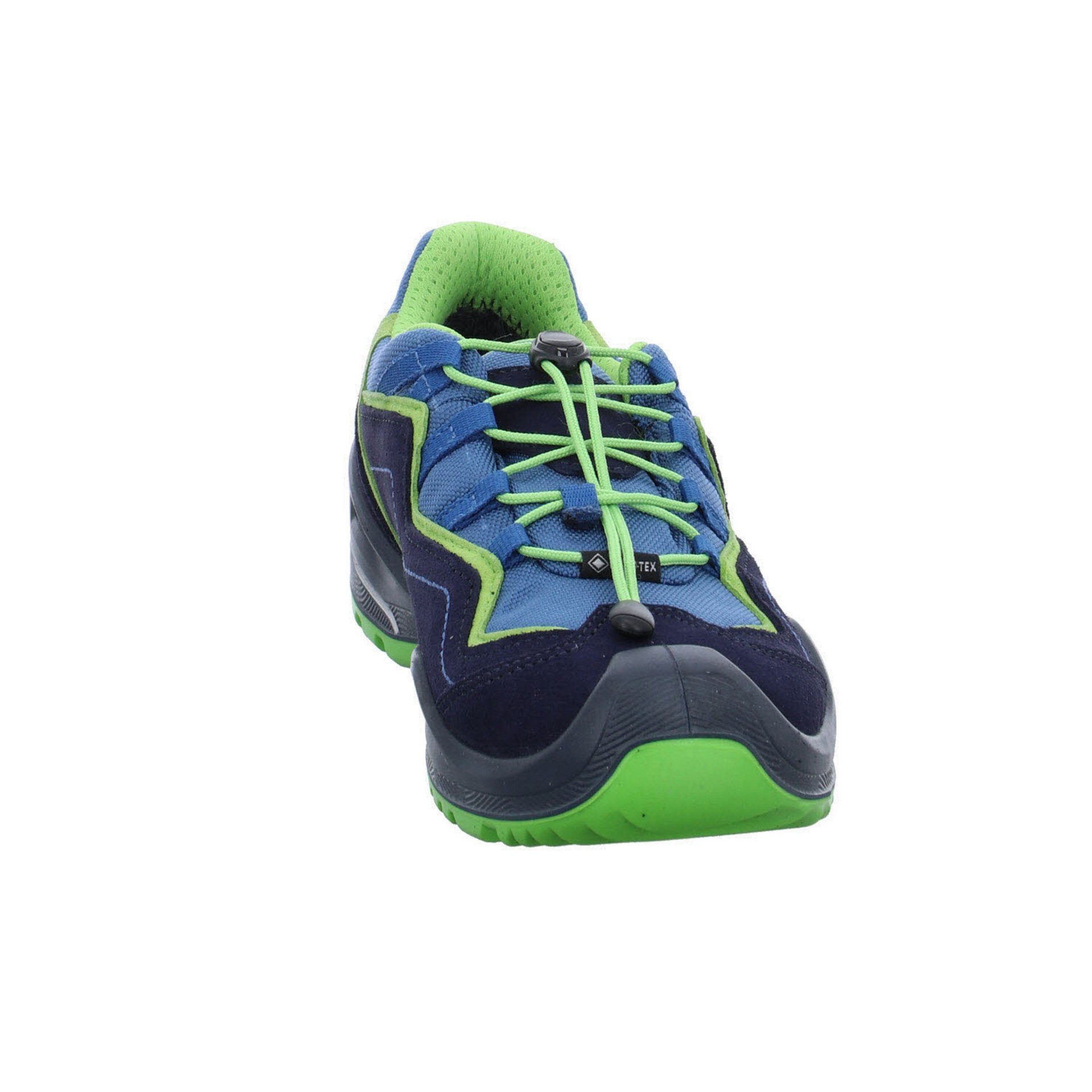 Outdoorschuh dunkelblau/neon Jungen Schnürhalbschuhe Lowa Leder-/Textilkombination