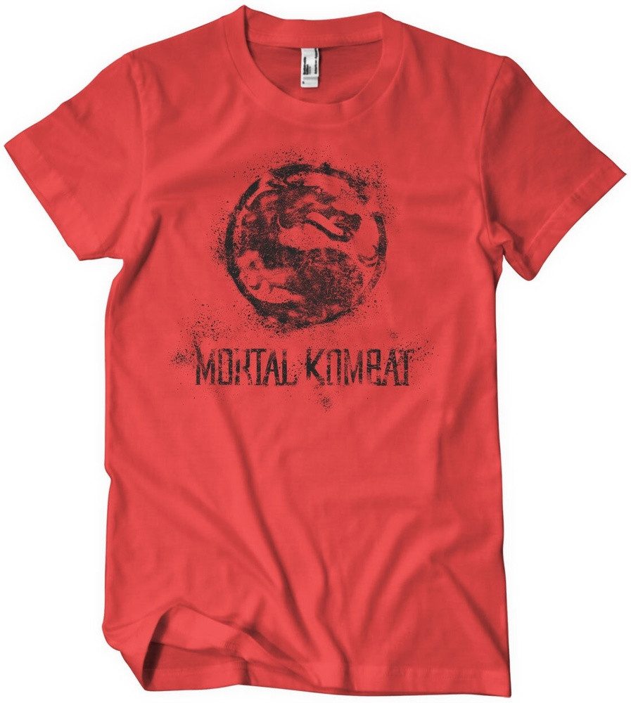 Mortal Kombat T-Shirt Distressed Dragon T-Shirt
