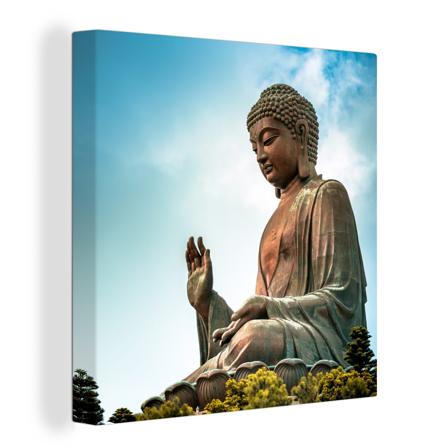 Wolken Buddha für dem Leinwandbild Tan Leinwand Schlafzimmer Bilder St), Tian in Wohnzimmer Hongkong, über OneMillionCanvasses® (1