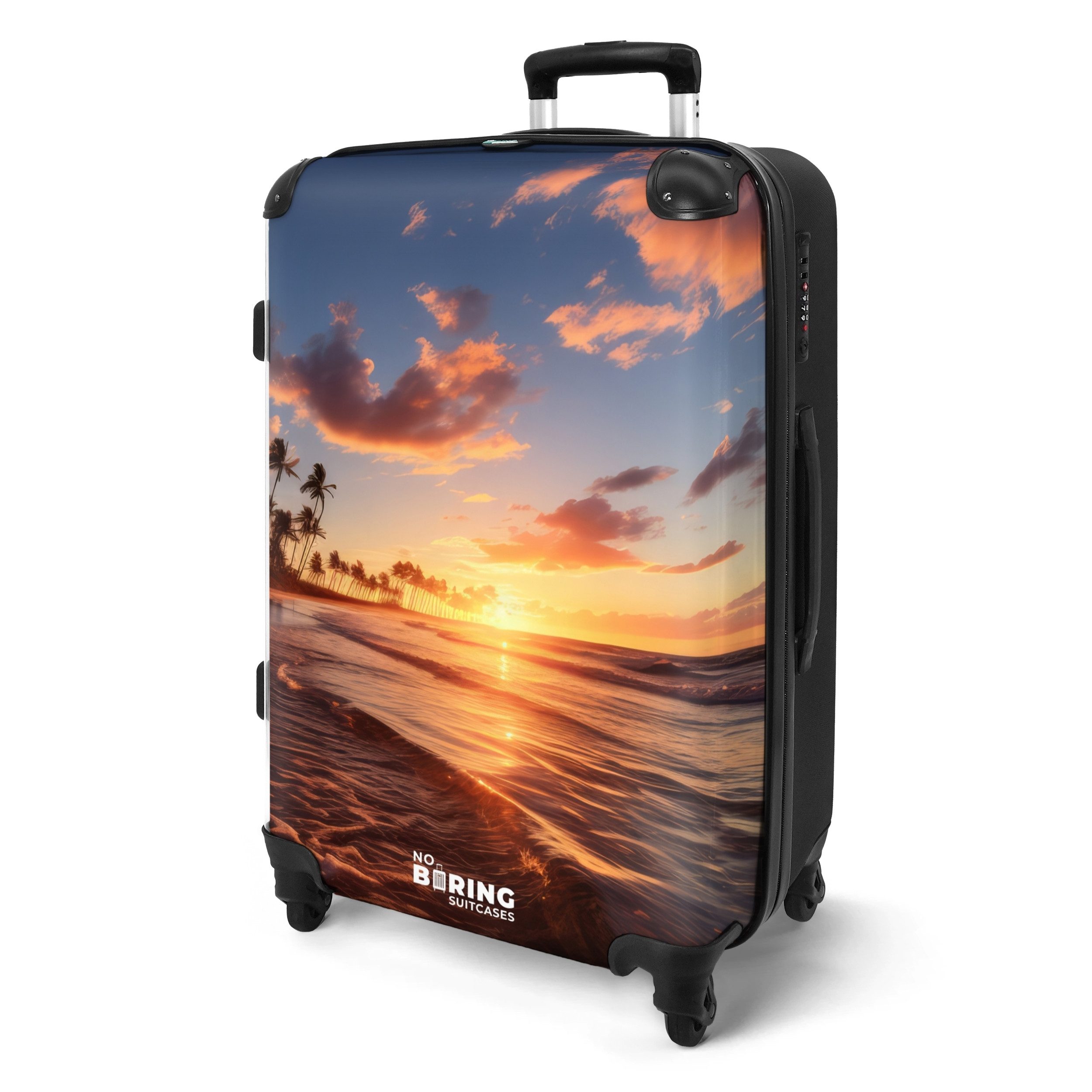 NoBoringSuitcases.com© Hartschalen-Trolley mit leuchtende Räder - günstig online kaufen
