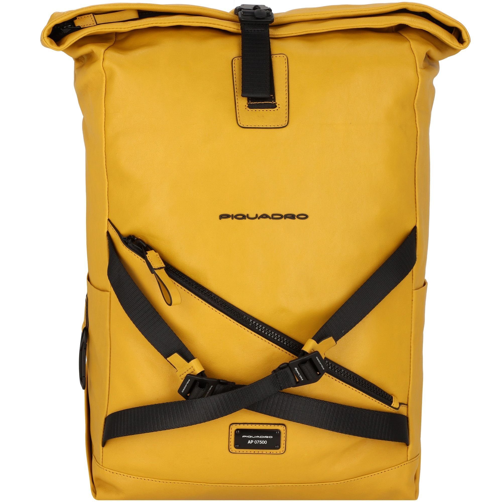Piquadro Laptoprucksack Harper, Leder yellow