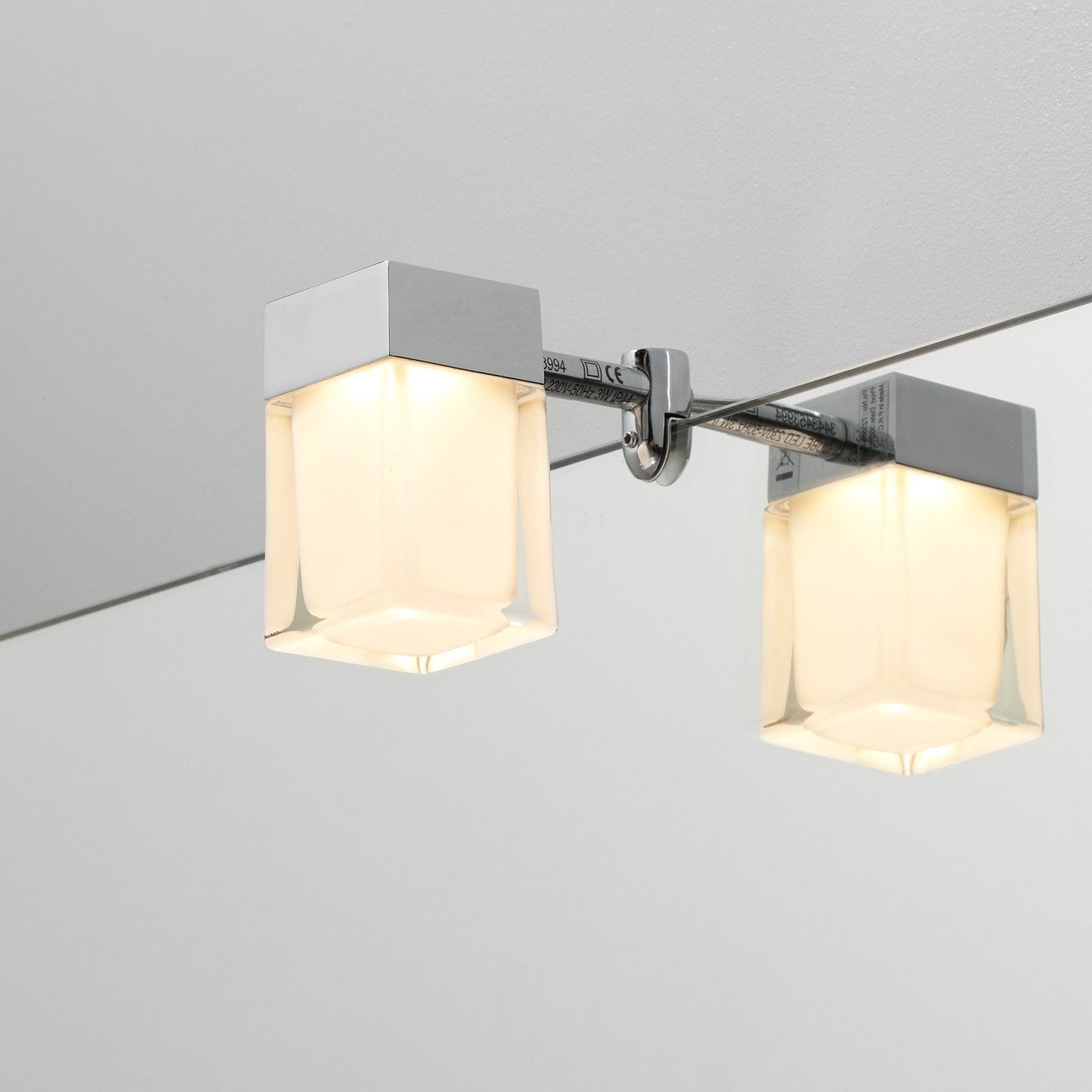 Loevschall Spiegelleuchte Cube LED Aufsatzleuchte, Spiegellampen günstig online kaufen