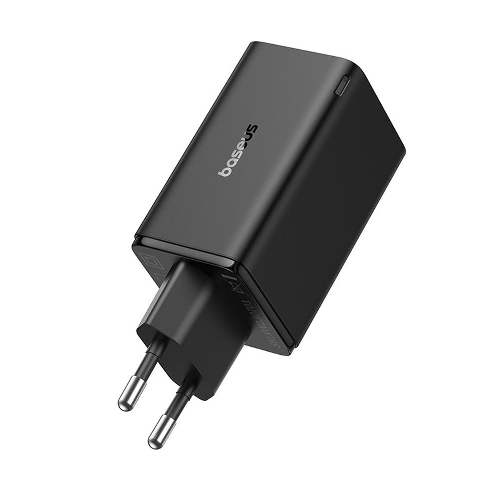 Baseus Baseus GaN6 Pro 65W Ladegerät + 100W USB C Kabel Schwarz Smartphone-Ladegerät