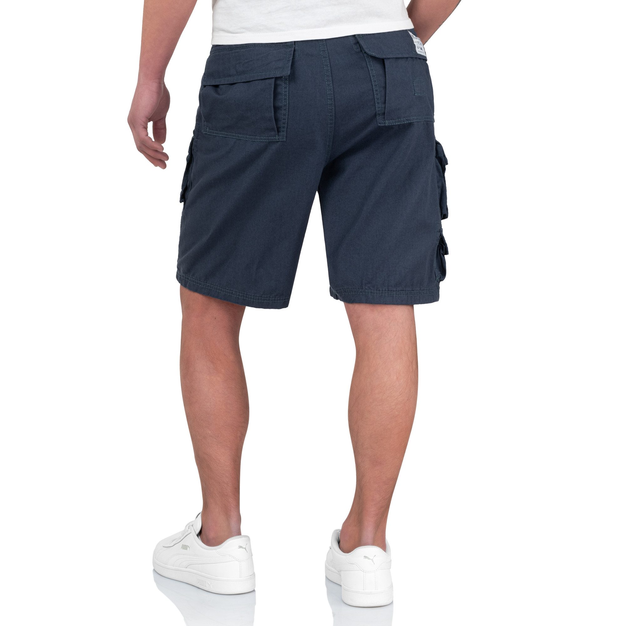 Trooper Cargoshorts Trooper Bermuda Baumwolle Sommer Shorts Kurze Hose Army knielang