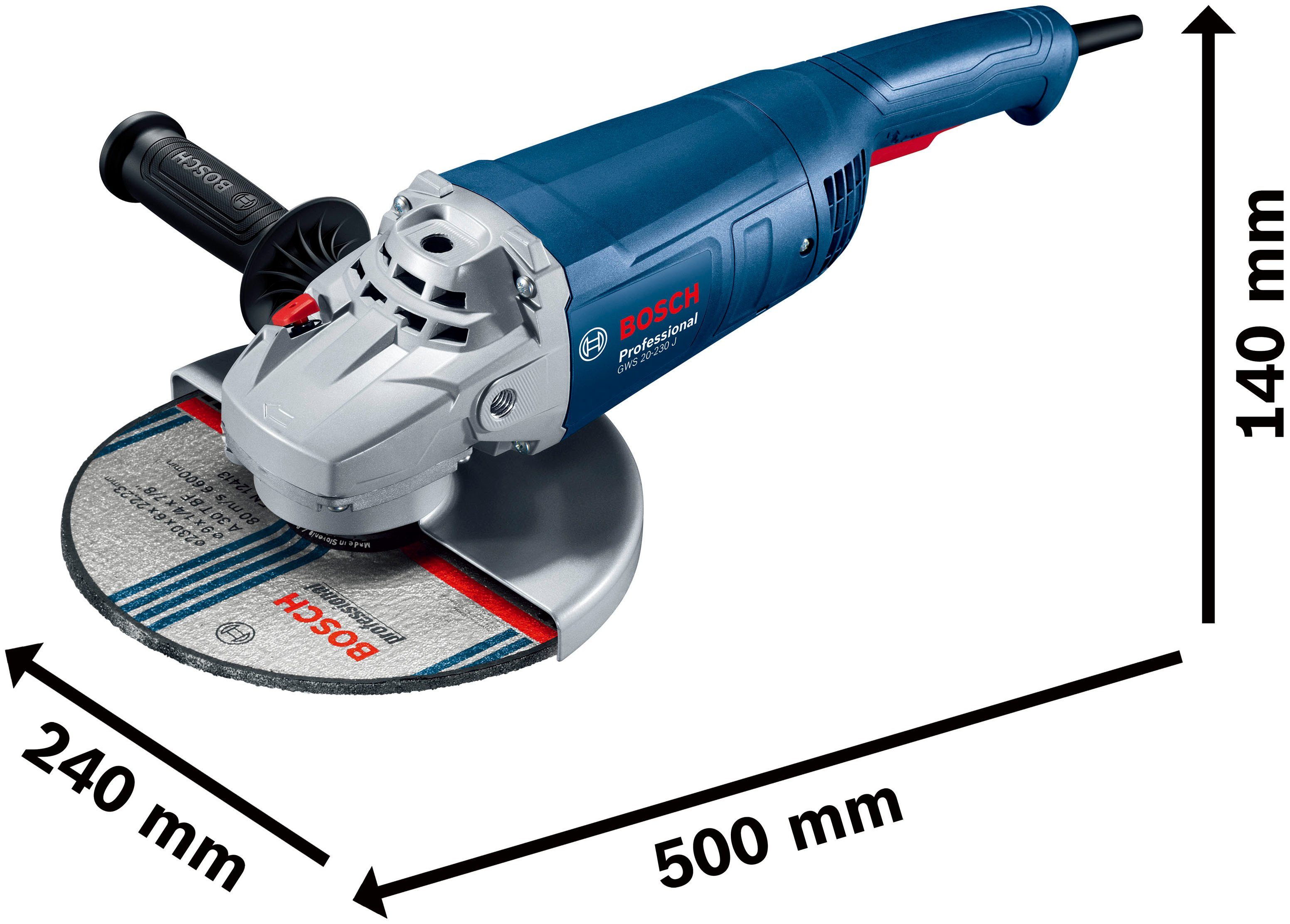 Bosch GWS 20-230 Winkelschleifer max. J, 6500 Professional U/min