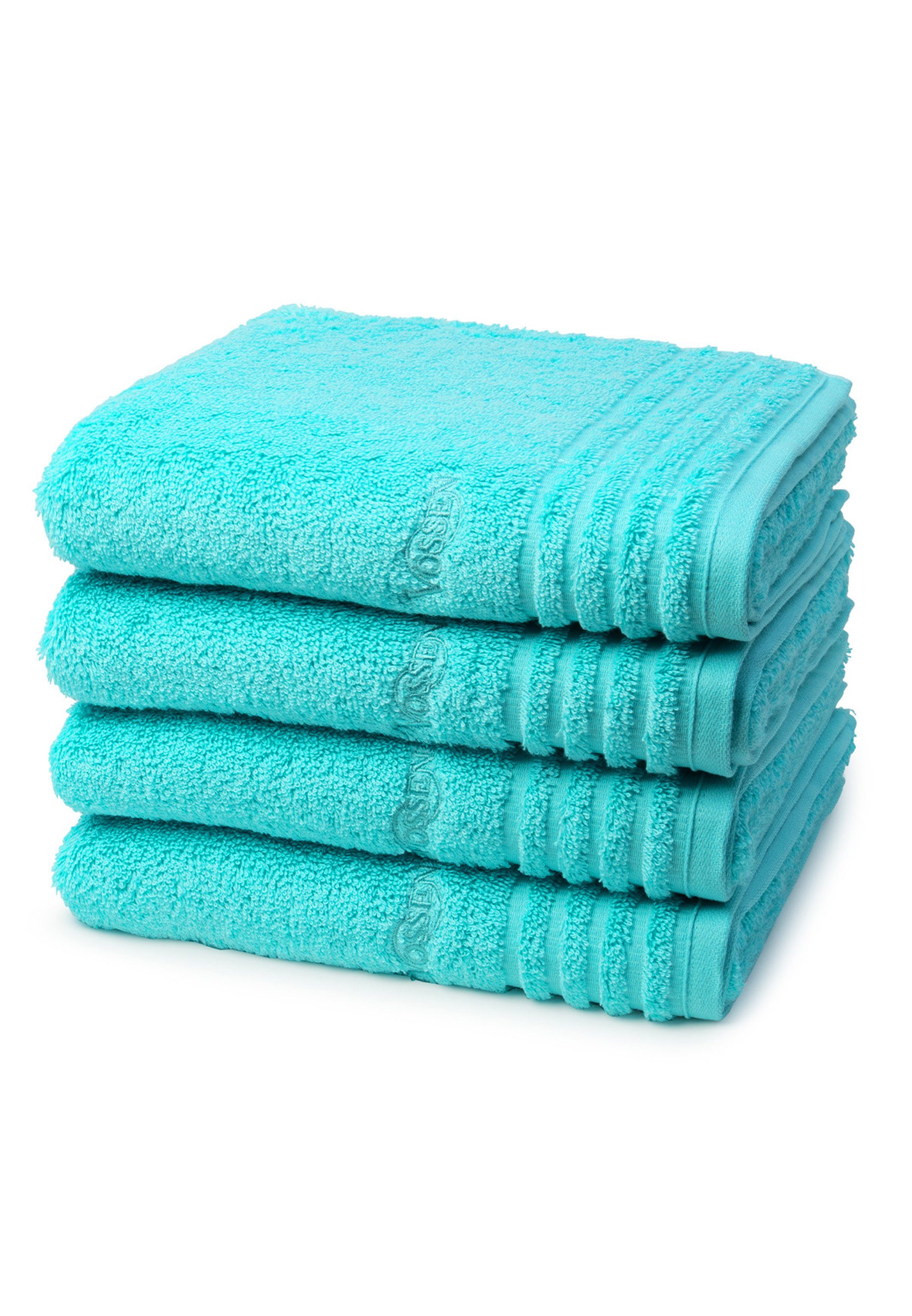 Vossen Handtuch Set Vienna Style Supersoft, Walkfrottee (Spar-Set, 4-St), 4 X Handtuch - im Set - Baumwolle - Extrem flauschig und saugfähig