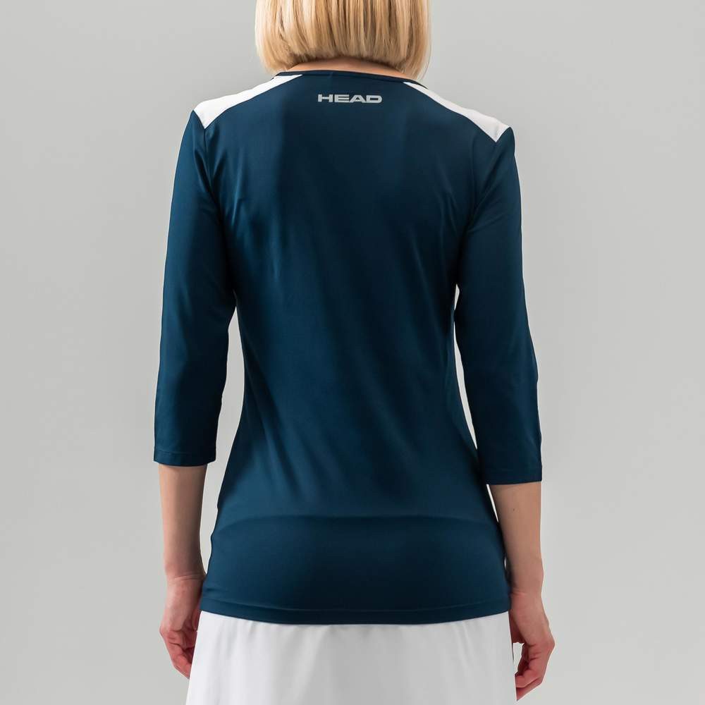 Head Langarmshirt Club 22 Tech 3/4 Shirt dunkelblau Damen günstig online kaufen