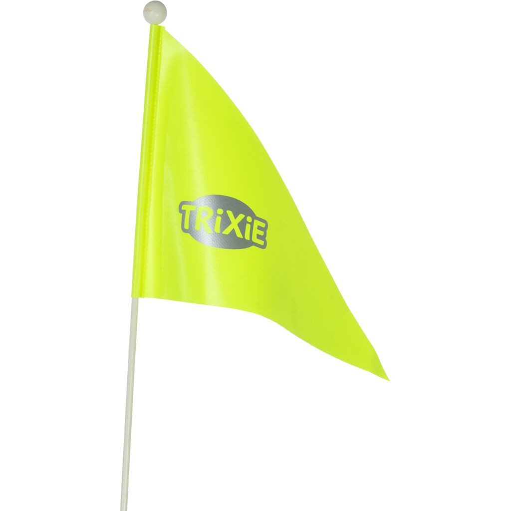 TRIXIE Fahrradhundeanhänger Fahrradanhänger für Hunde, schnell zusammenklappbar - grau - 58 × 93 ×