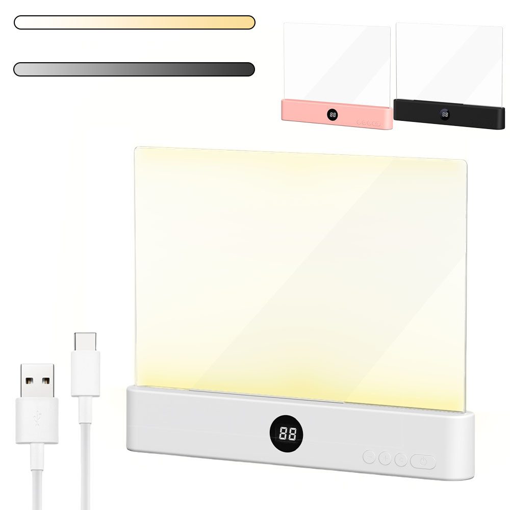 VIVIHEYDAY LED Leselampe Buch, 3 Lichtfarben Dimmbares LED Buchlampe mit Ti günstig online kaufen