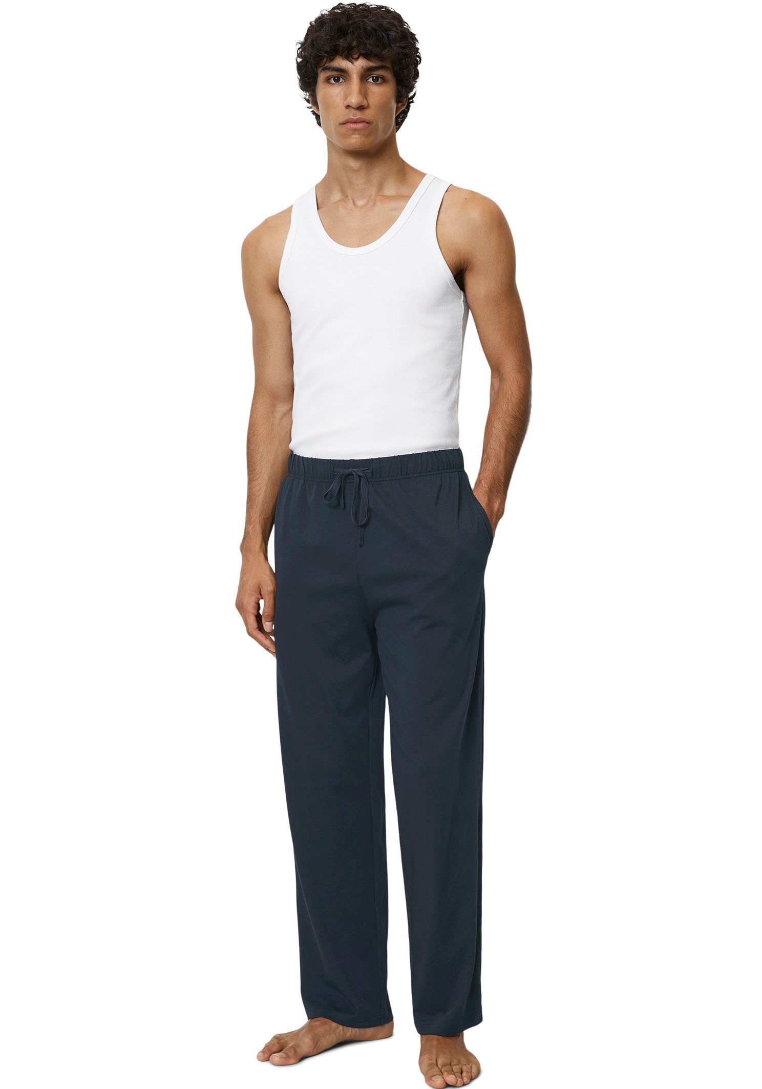 Marc O'Polo Loungehose mit Tunnelzug und Bindeband, Regular Fit