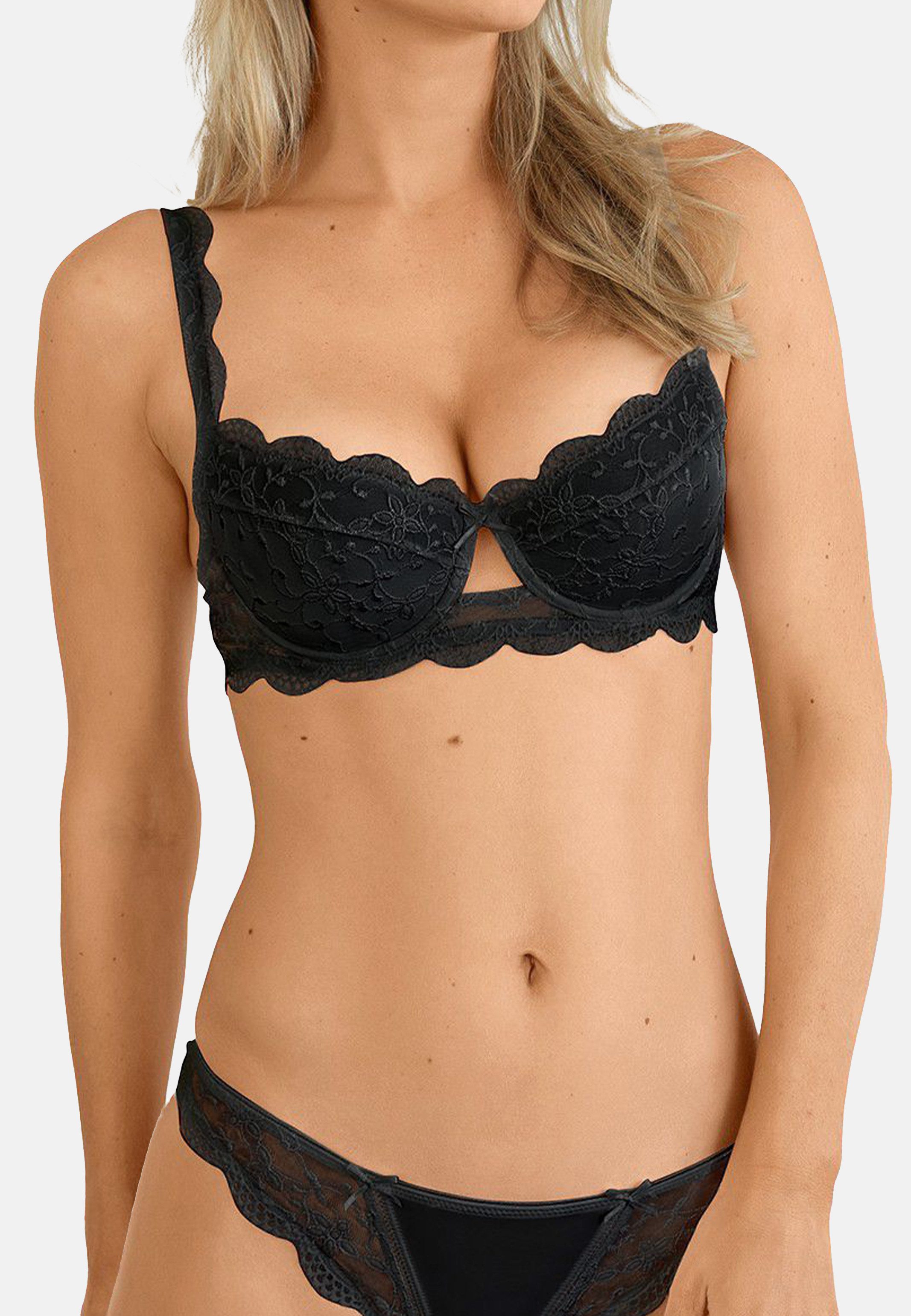 Nina Von C. Push-up-BH Silver Edition (1-tlg) Push-Up Dirndl-BH - Mit Spitzen-Details, Zaubert ein tolles Dekolleté