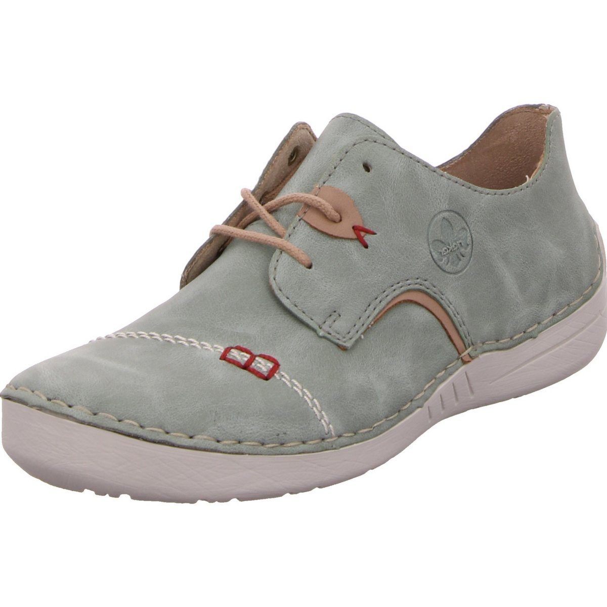Freizeit Schnürer für Damen in grün Sneaker