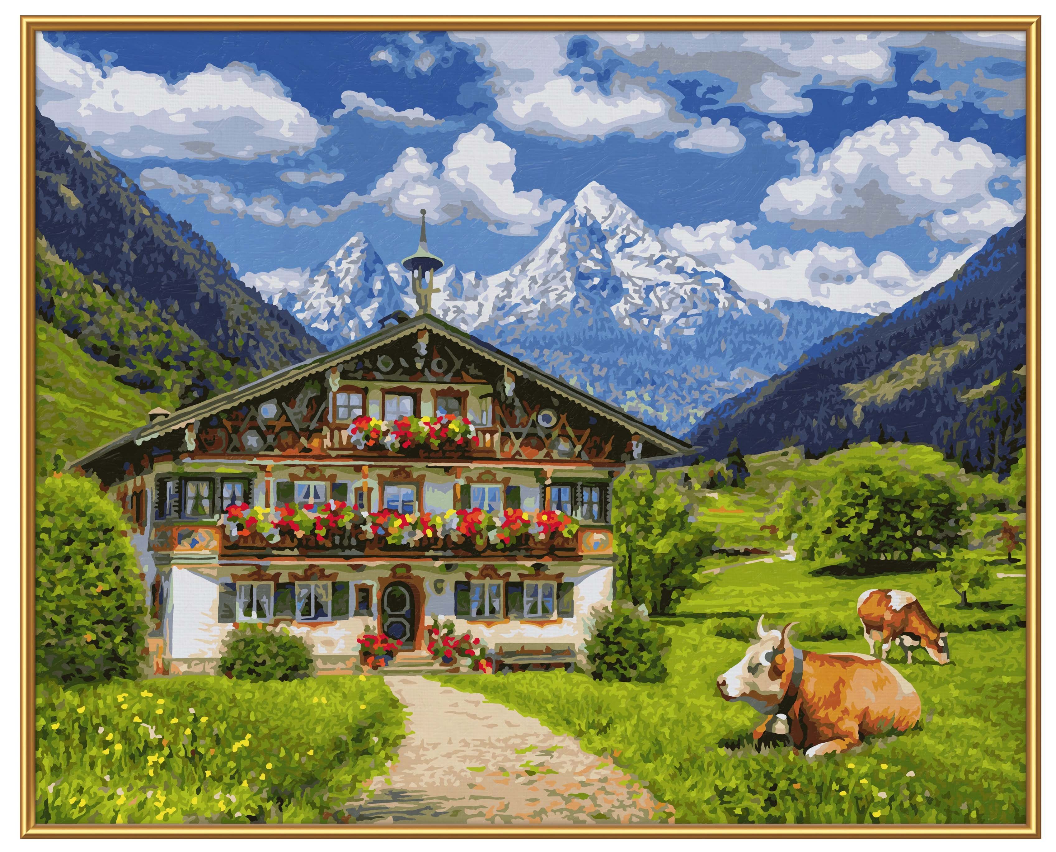 Schipper Malen nach Zahlen Meisterklasse Premium - Bergbauernhof, Made in Germany