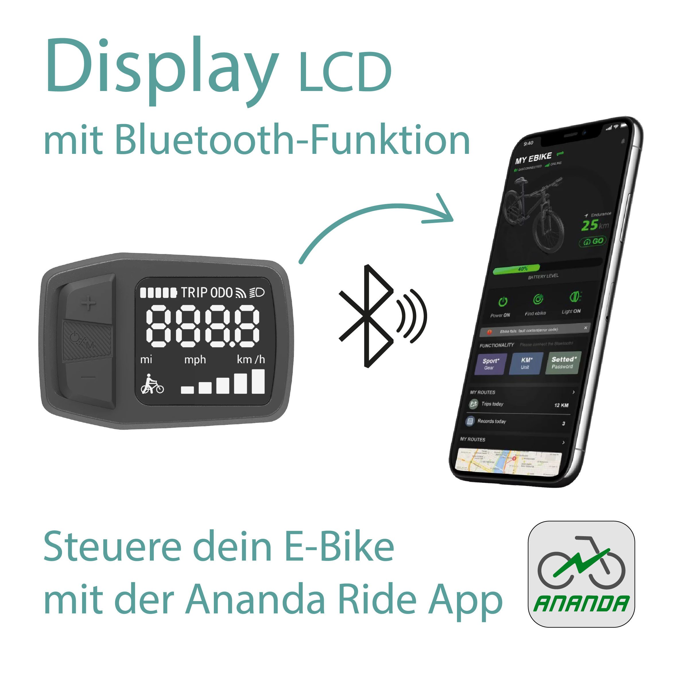 Tretwerk E-Bike Cityrad Aurora, 7 Gang, Nabenschaltung, Frontmotor, 522 Wh, Pedelec, Elektrofahrrad für Damen und Herren