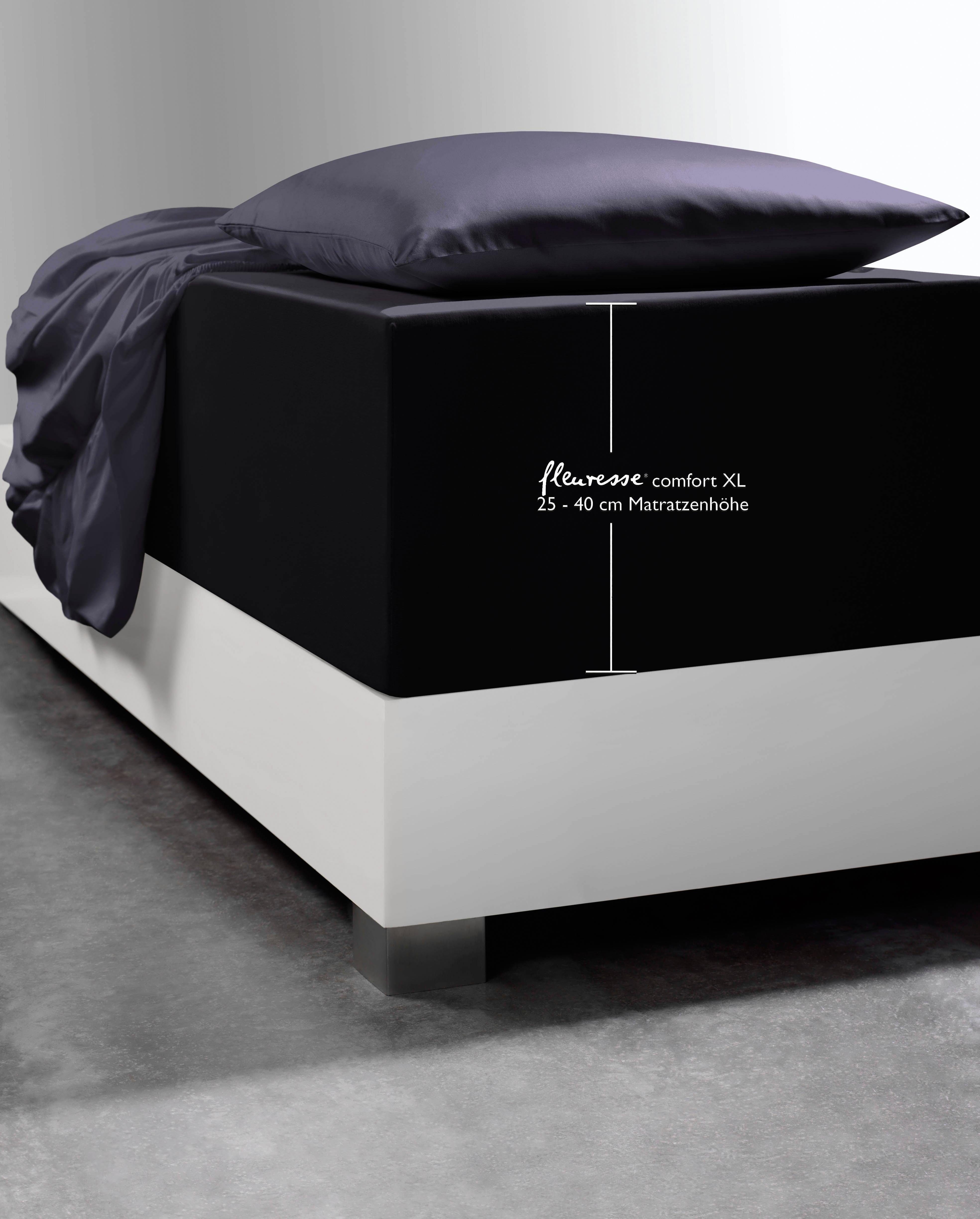 fleuresse Spannbettlaken Comfort XL, Mako-Jersey, Gummizug: rundum, (1 Stüc günstig online kaufen
