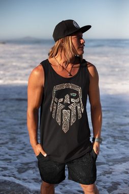 Neverless Tanktop Herren Tank-Top Odin Gott Valhalla Wikinger Nordmänner nordische Mythologie Wotan Muskelshirt Muscle Shirt Neverless® mit Print