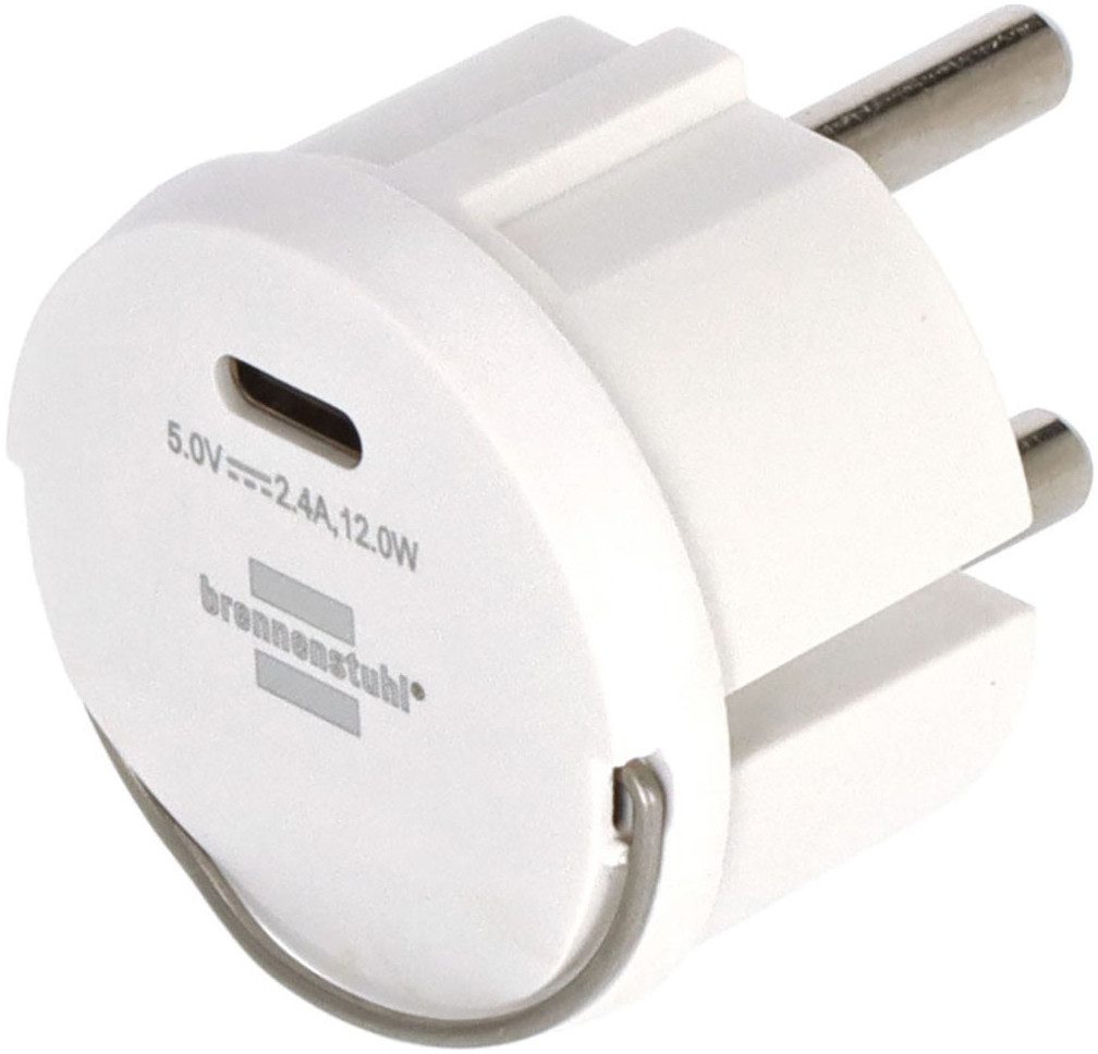 Brennenstuhl USB-C Steckdoseneinsatz 2,4 A USB-Adapter Typ F (Schuko)