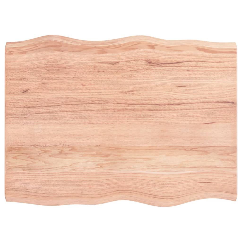 Tischplatte Baumkante cm Massivholz Behandelt 80x60x(2-4) furnicato (1 St)