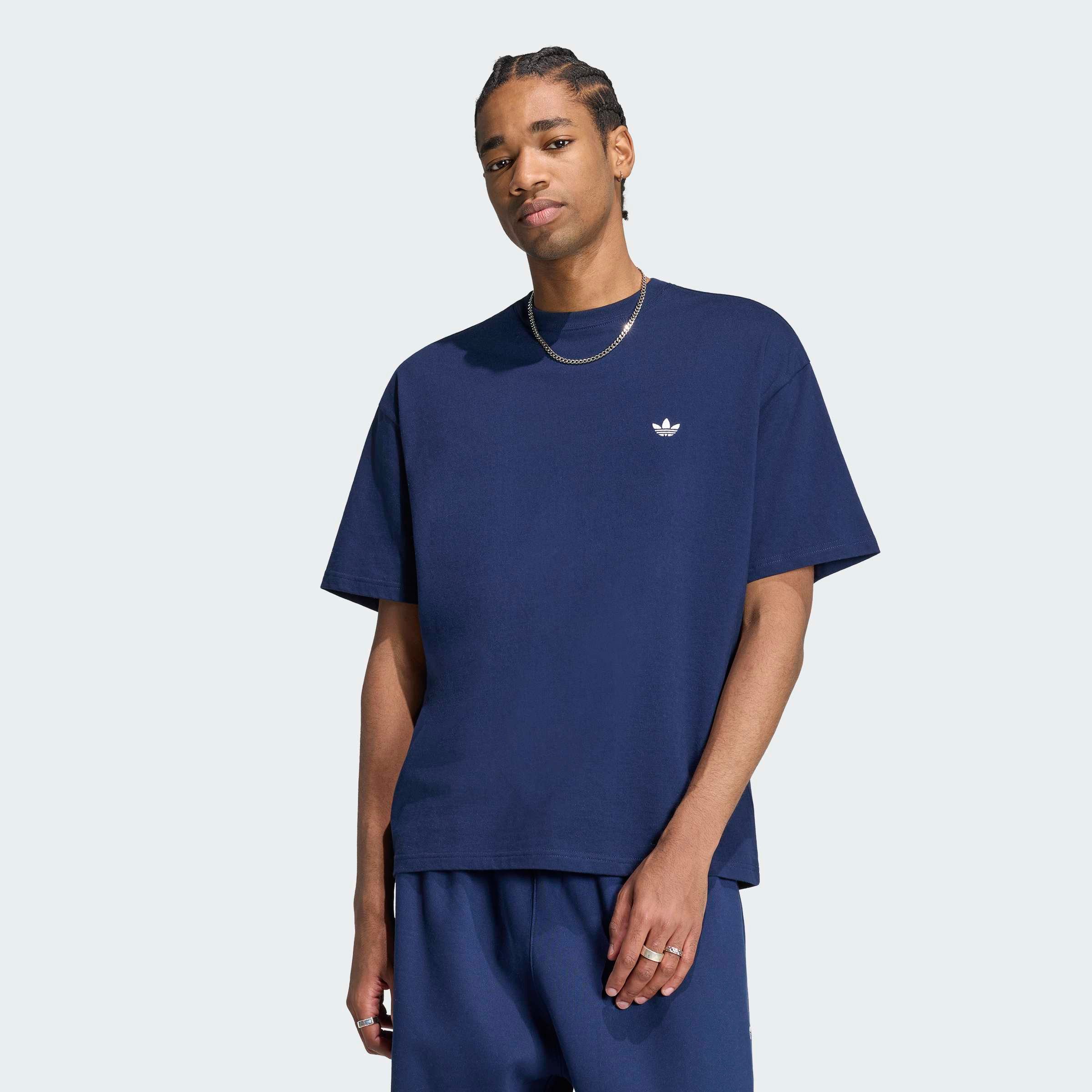 adidas Originals T-Shirt TREFOIL ESSENTIALS, LOCKER GESCHNITTEN für Erwachsene, mit Rundhalsausschnitt, ohne Verschluss, aus Baumwolle