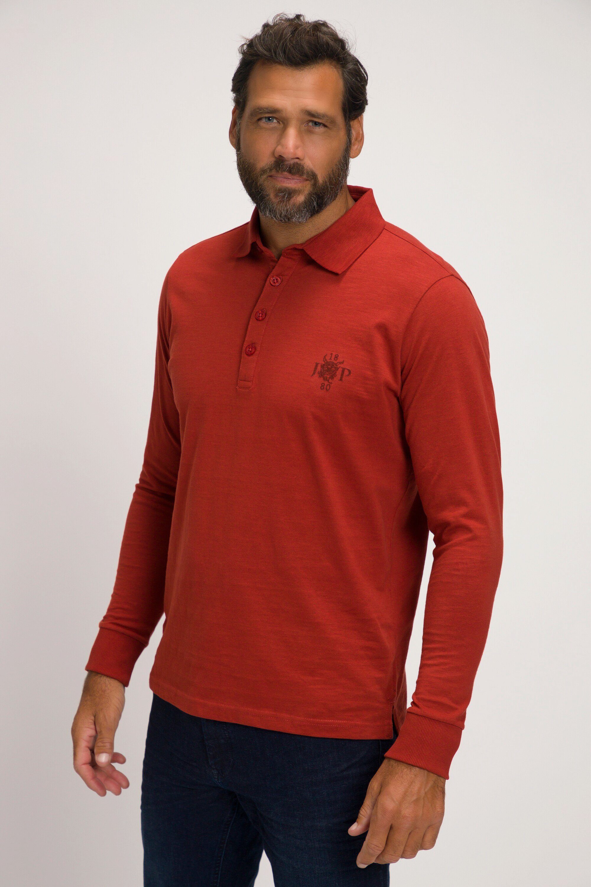 Poloshirt Flammjersey JP1880 Polokragen Poloshirt Langarm