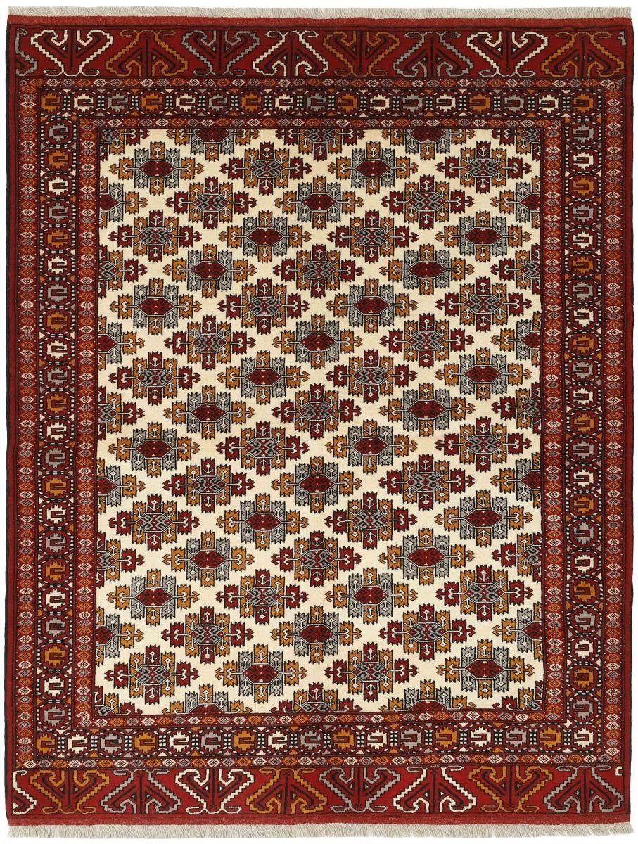 Orientteppich Turkaman 176x225 Handgeknüpfter Orientteppich / Perserteppich, Nain Trading, rechteckig, Höhe: 6 mm