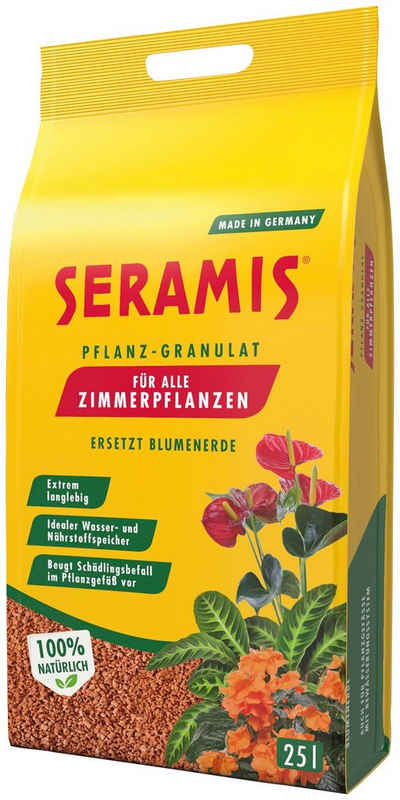 Seramis Tongranulat Drainagematerial, für alle Zimmerpflanzen, 25 Liter