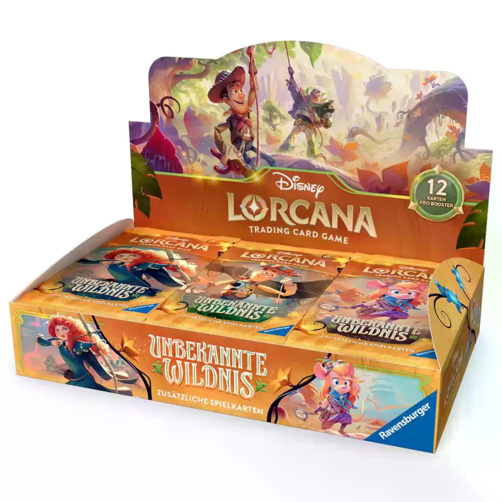 Ravensburger Verlag GmbH Sammelkarte Disney Lorcana Unbekannte Wildnis Booster Box Deutsch