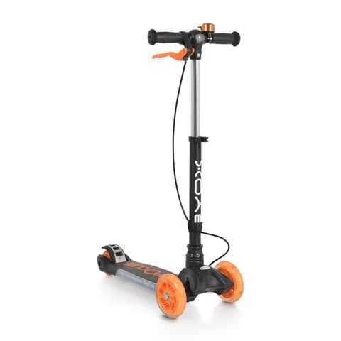 Byox Cityroller Kinderroller Cube 3 Räder, klappbar, Klingel Melodie Frontlicht Handbremse