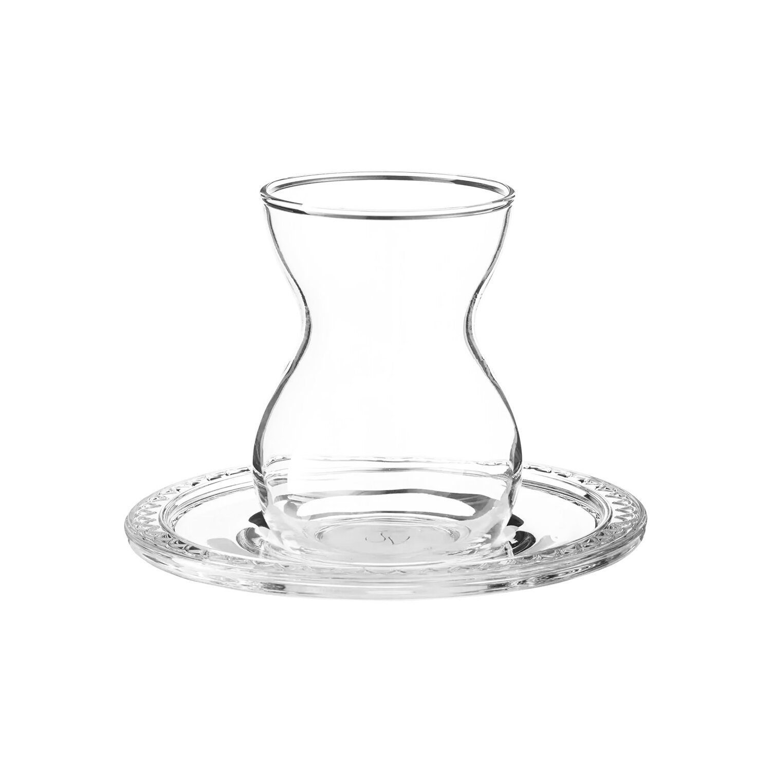 Pasabahce Untertasse 6er Untertassen Cay Tabagi transparent, (6 St) – Bild 4 von 4