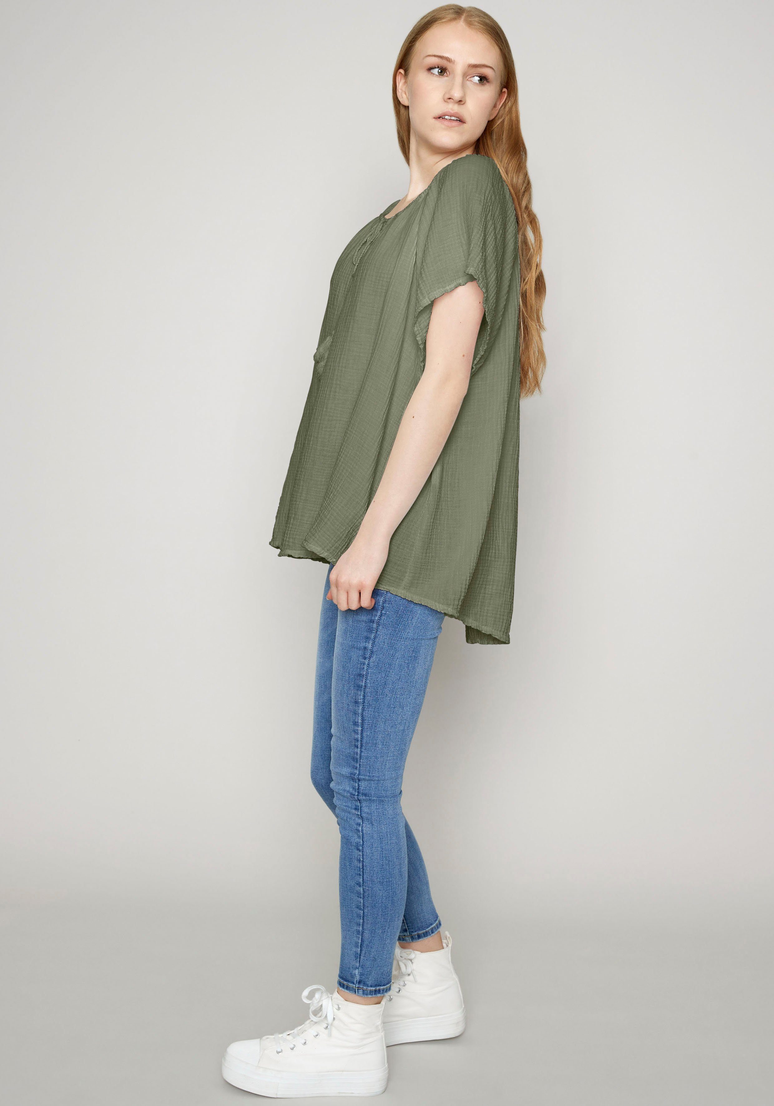 khaki Blusenshirt (1-tlg) HaILY’S TP C SS Ca44rla