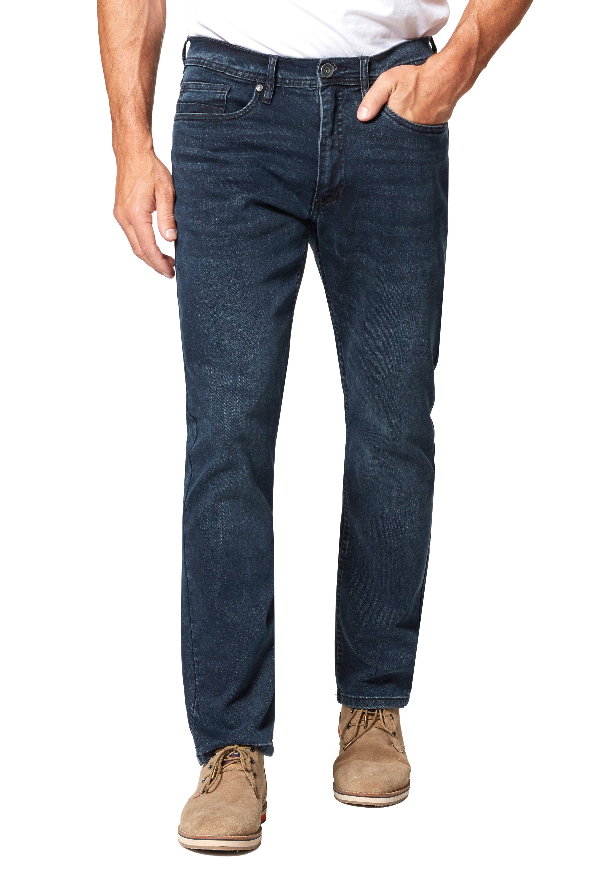 Stooker Men Straight-Jeans HERREN STRETCH JEANS GLENDALE - darkblue vintage